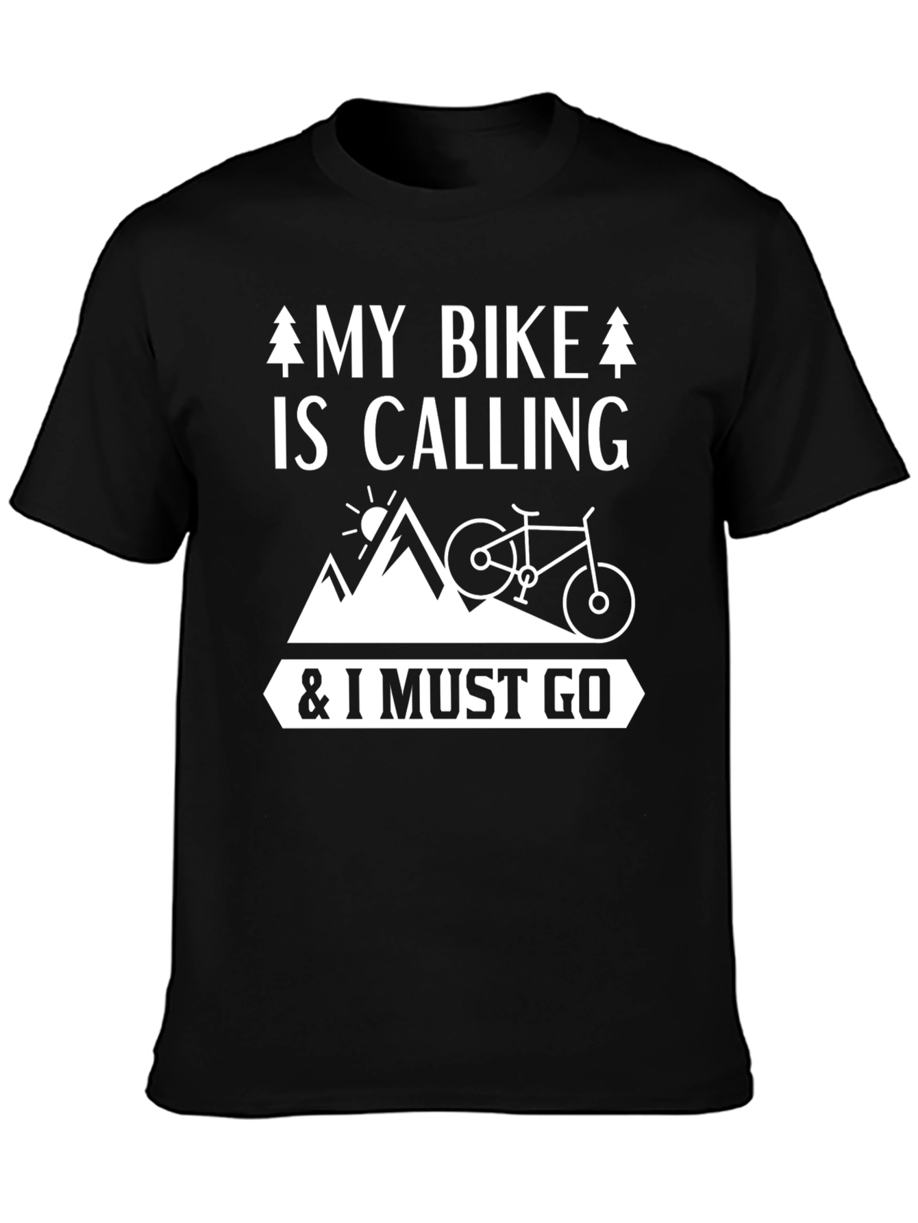 My Bike Is Calling Mens T-Shirt