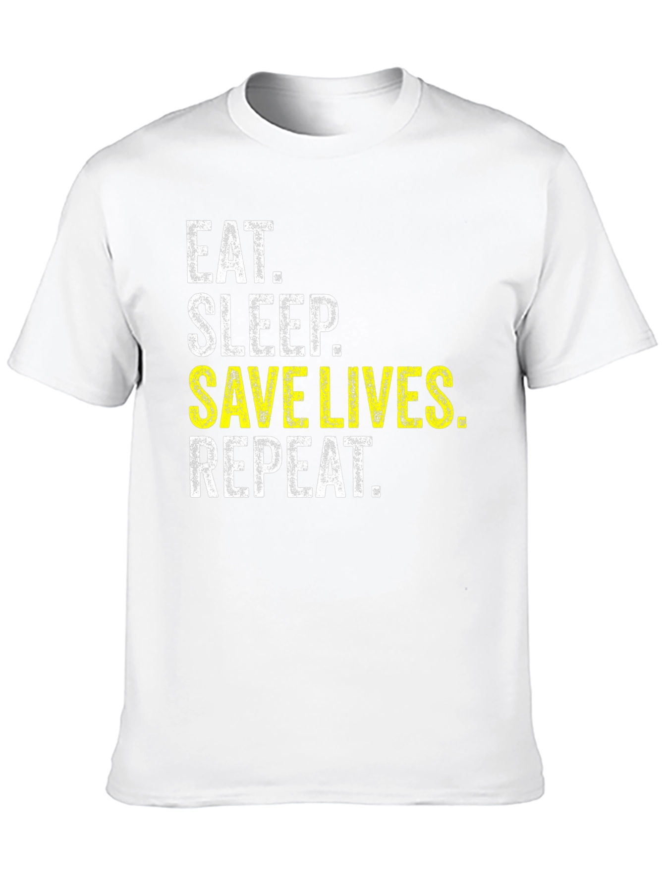 Eat Sleep Save Lives Repeat T-Shirt - Black