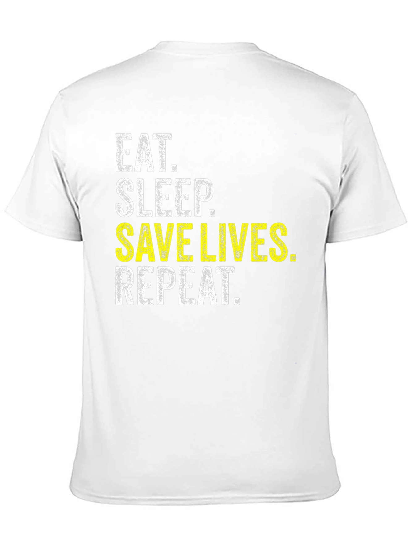 Eat Sleep Save Lives Repeat T-Shirt - Black