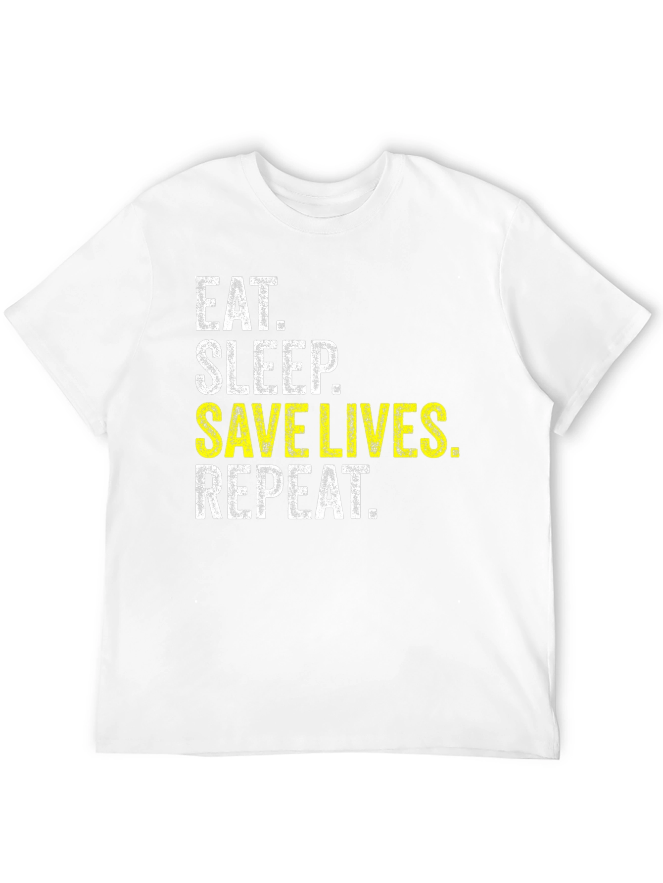 Eat Sleep Save Lives Repeat T-Shirt - Black