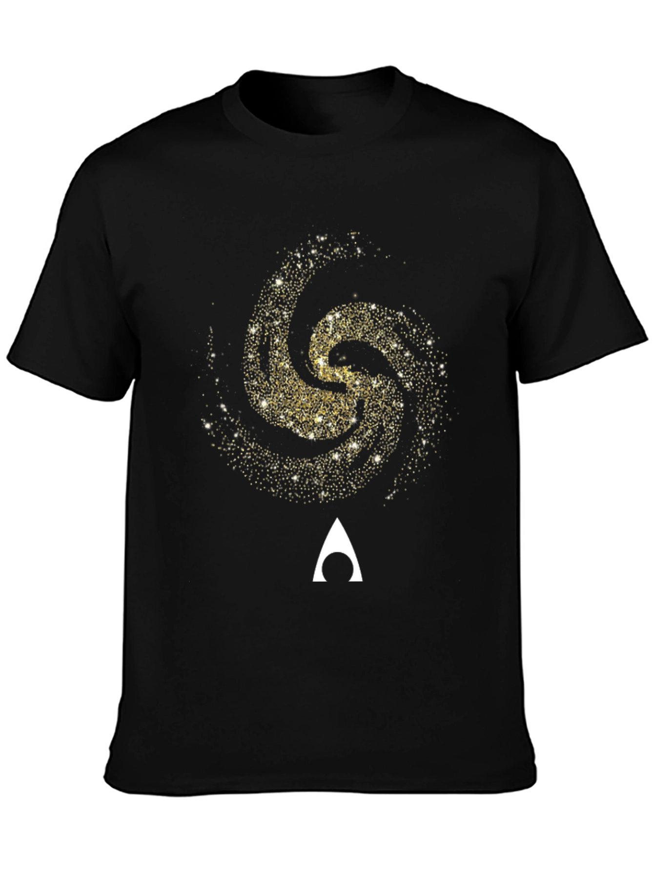 Galaxy T-Shirt: Aquaman Logo Black Tee