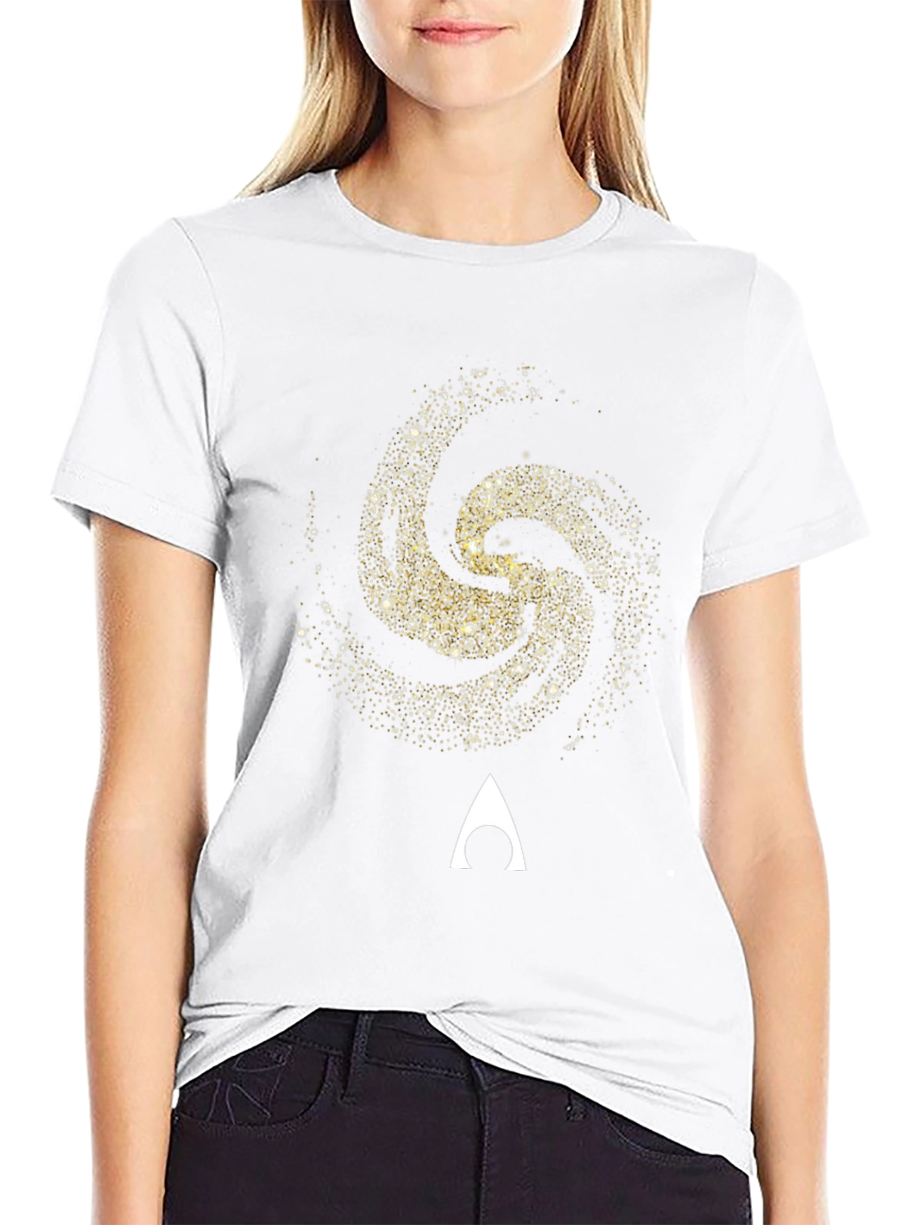 Galaxy T-Shirt: Aquaman Logo Black Tee