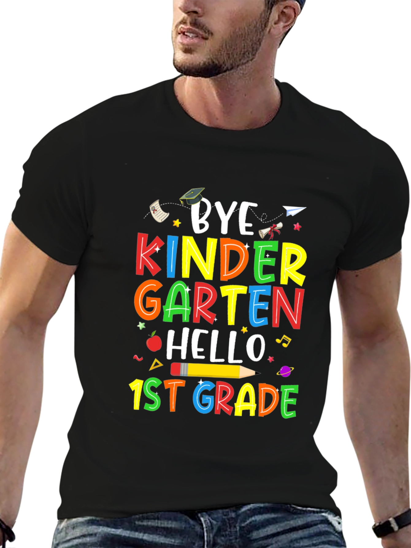 Bye Kindergarten Hello 1st Grade Kids T-Shirt