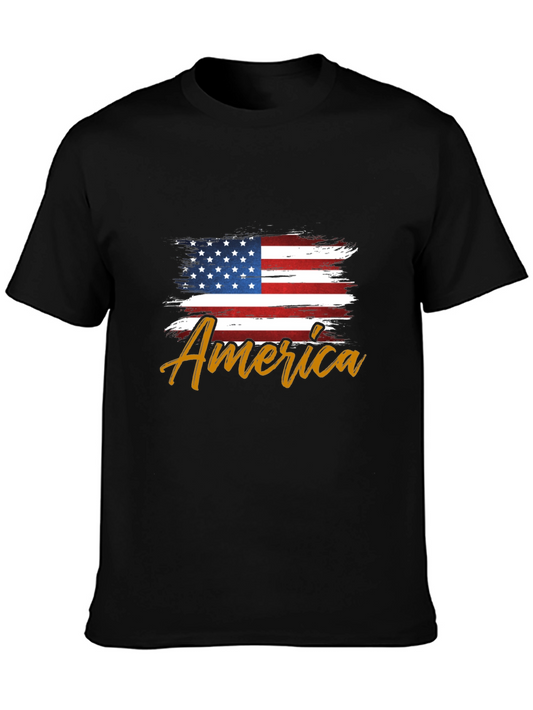 America Flag Graphic T-Shirt