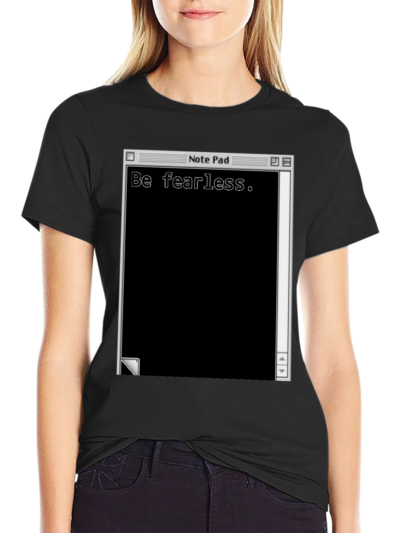 Be Fearless Notepad Graphic T-Shirt