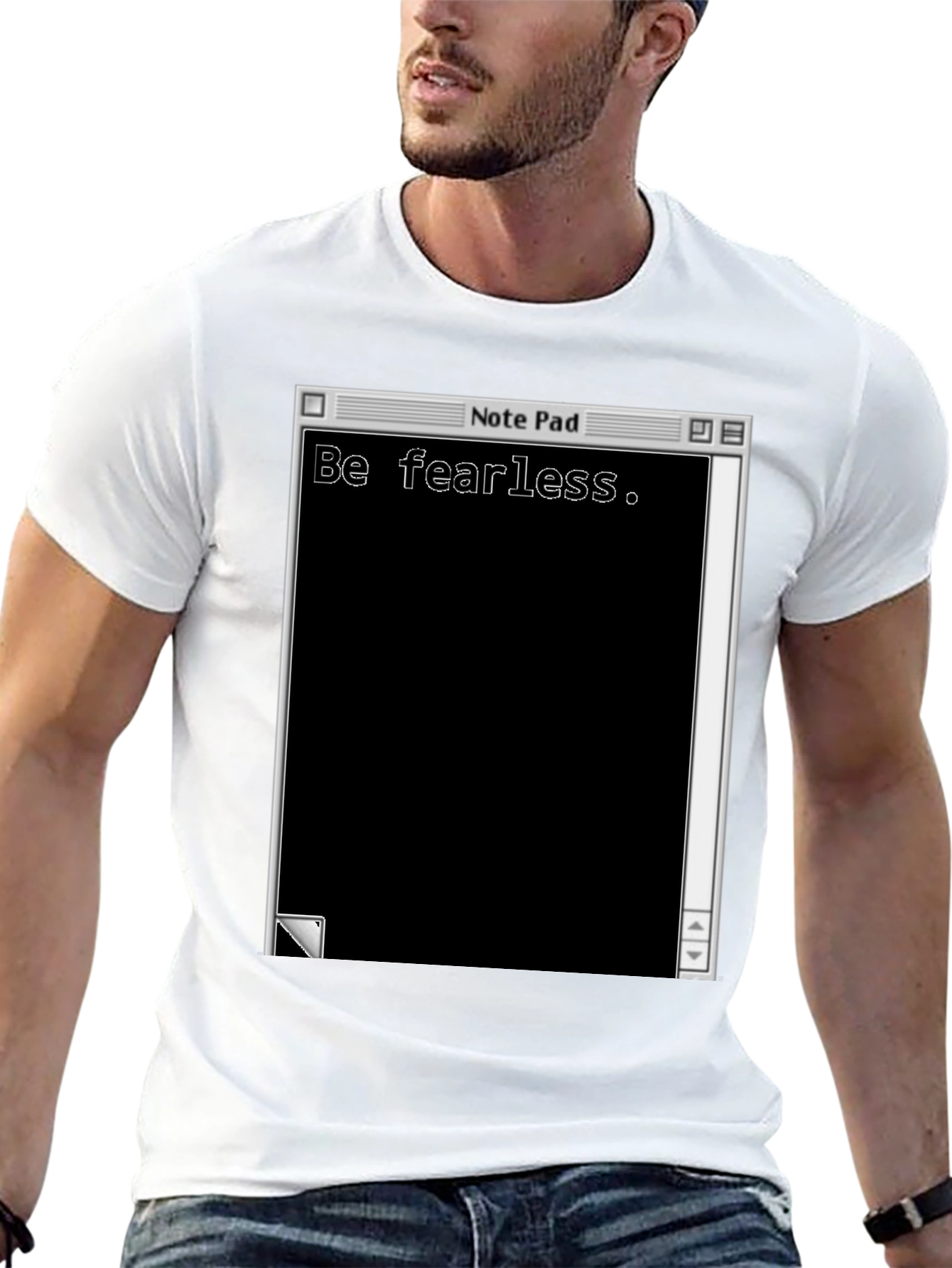 Be Fearless Notepad Graphic T-Shirt