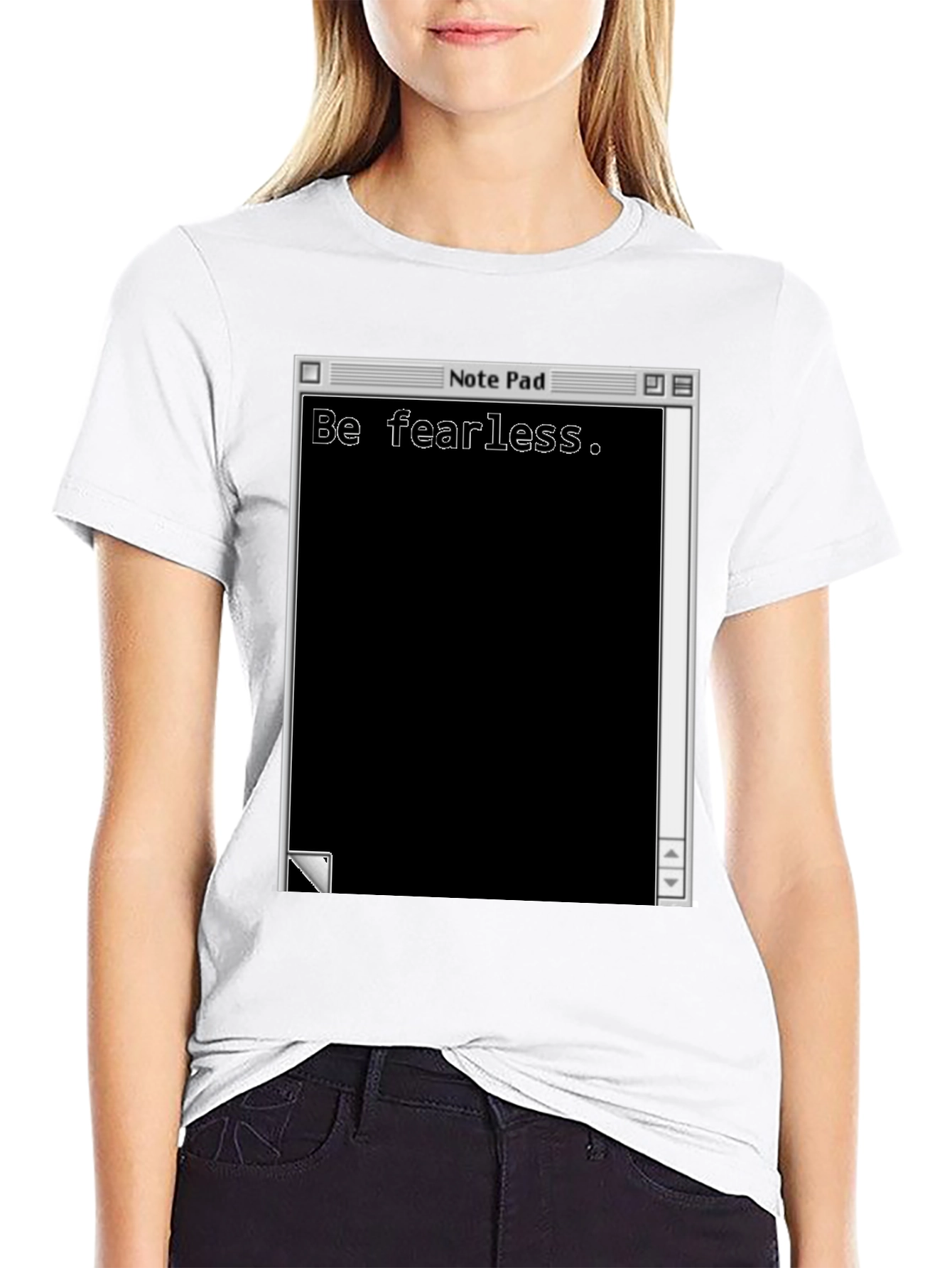 Be Fearless Notepad Graphic T-Shirt