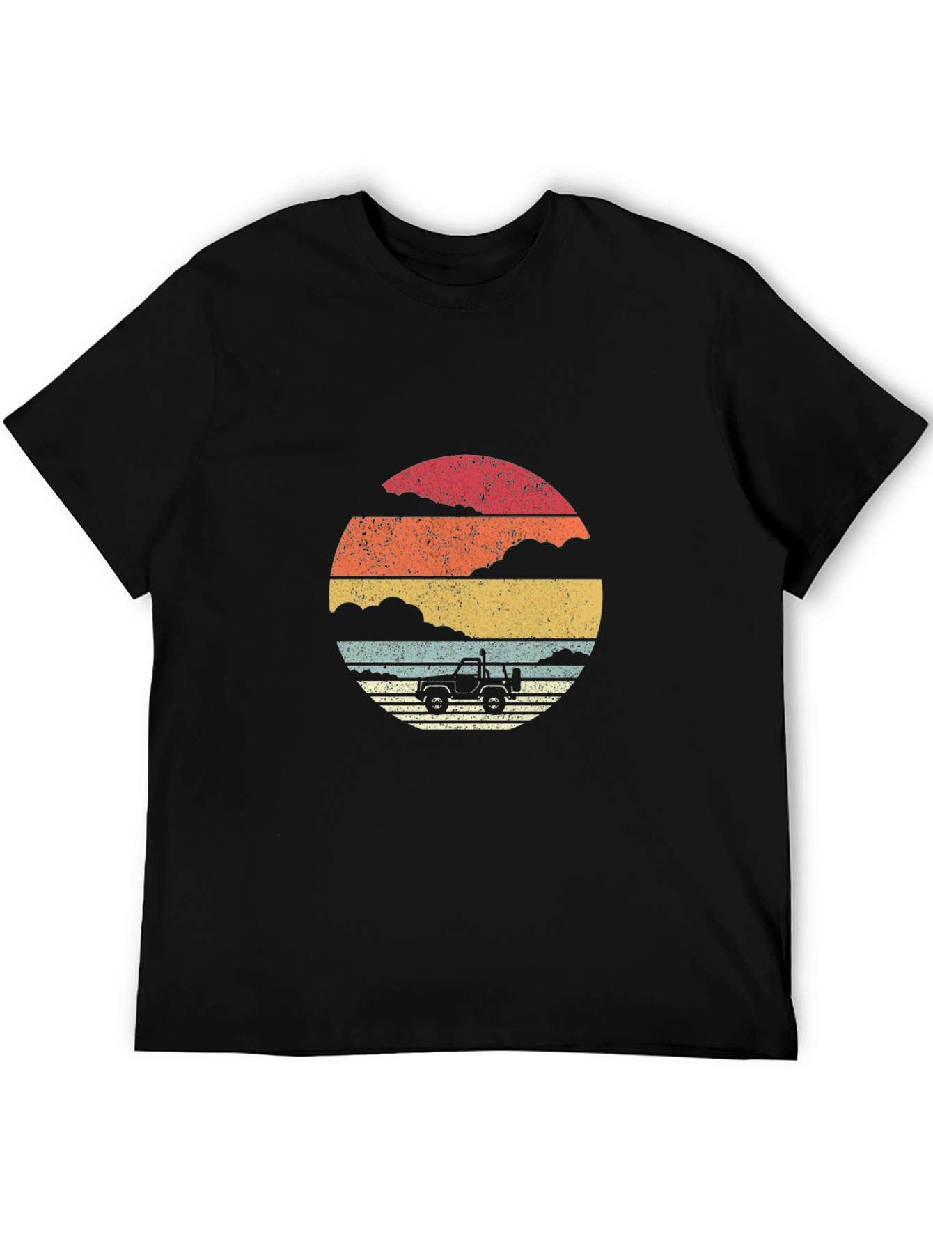 Retro Sunset Jeep T-Shirt
