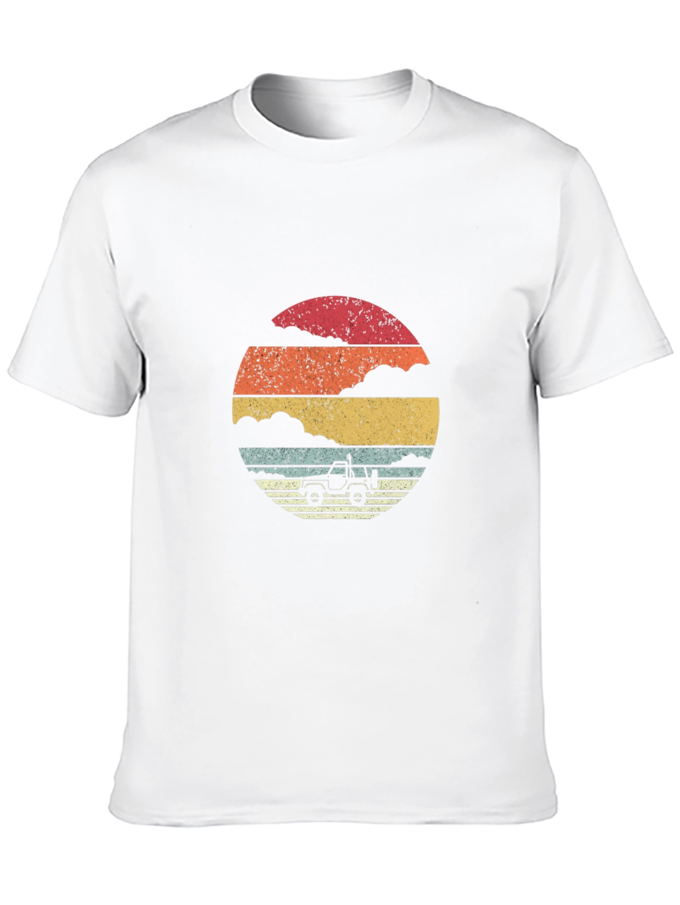 Retro Sunset Jeep T-Shirt