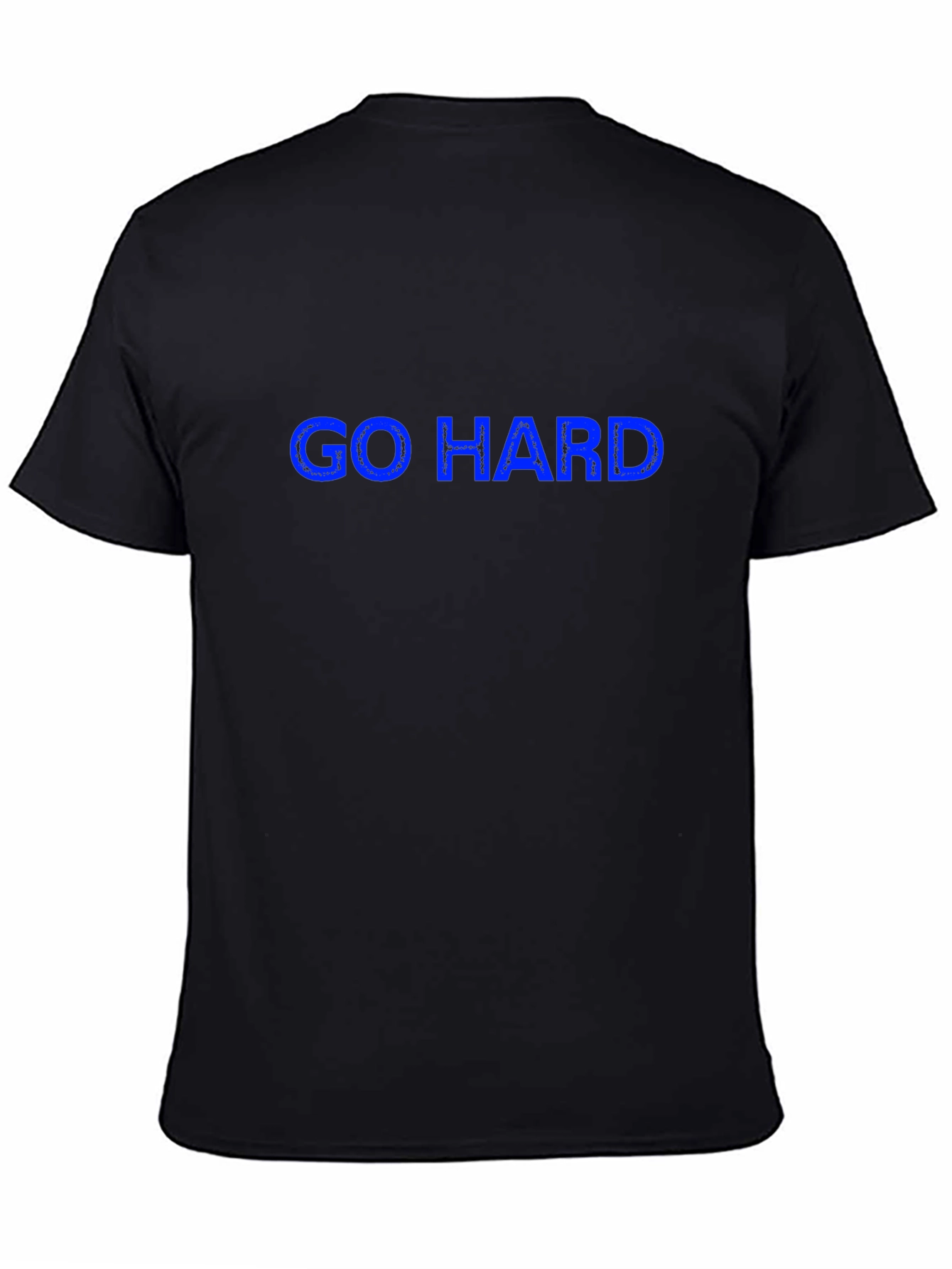 Go Hard Graphic Tee - Black Cotton T-Shirt