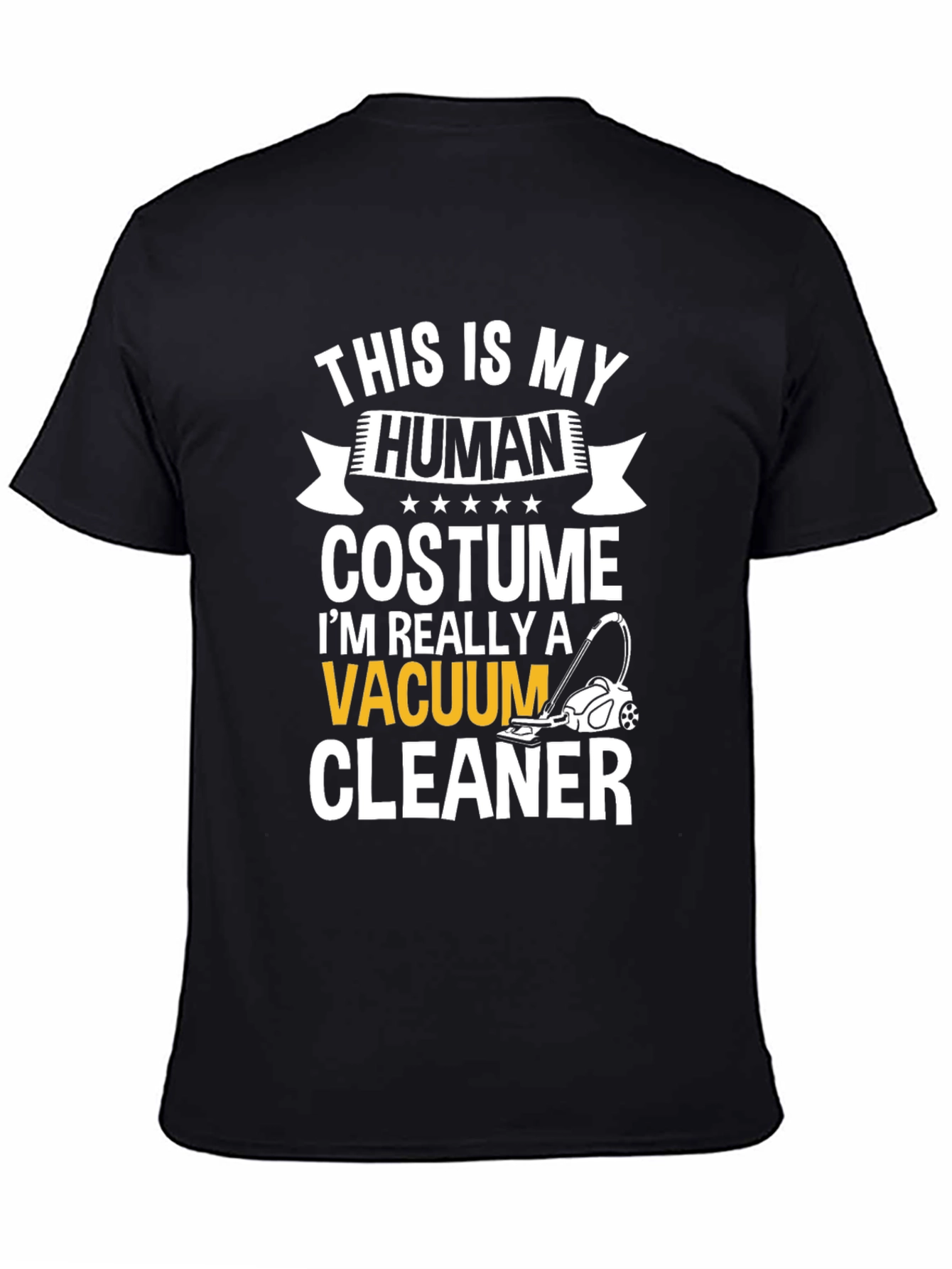 Human Costume Vacuum Cleaner T-Shirt Novelty Tee