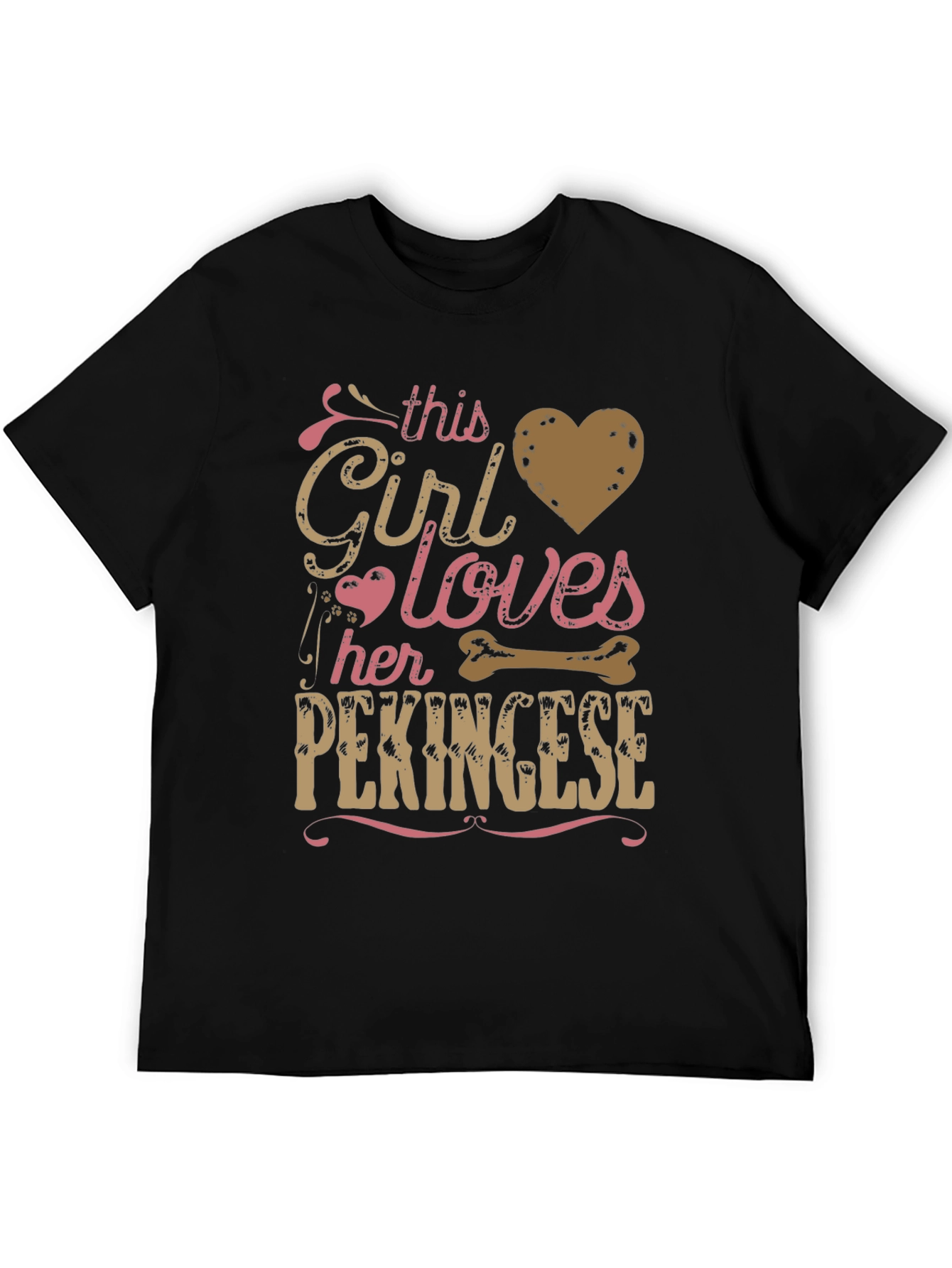 Girl Loves Her Pekingese T-Shirt