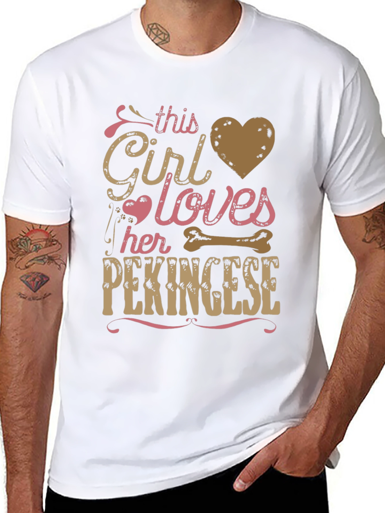 Girl Loves Her Pekingese T-Shirt