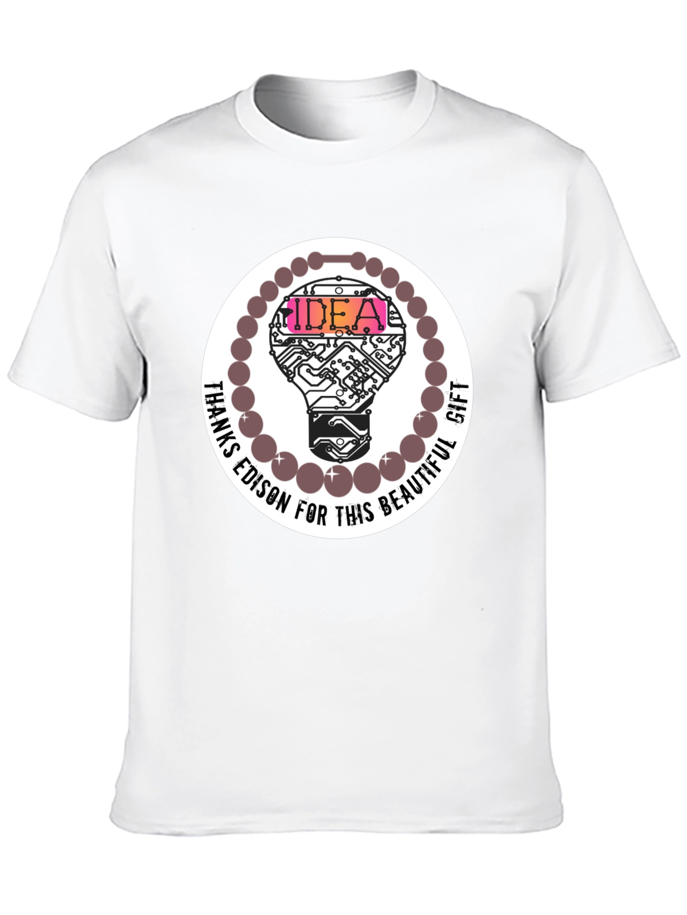 Idea Bulb Graphic Tee - Thanks Edison!