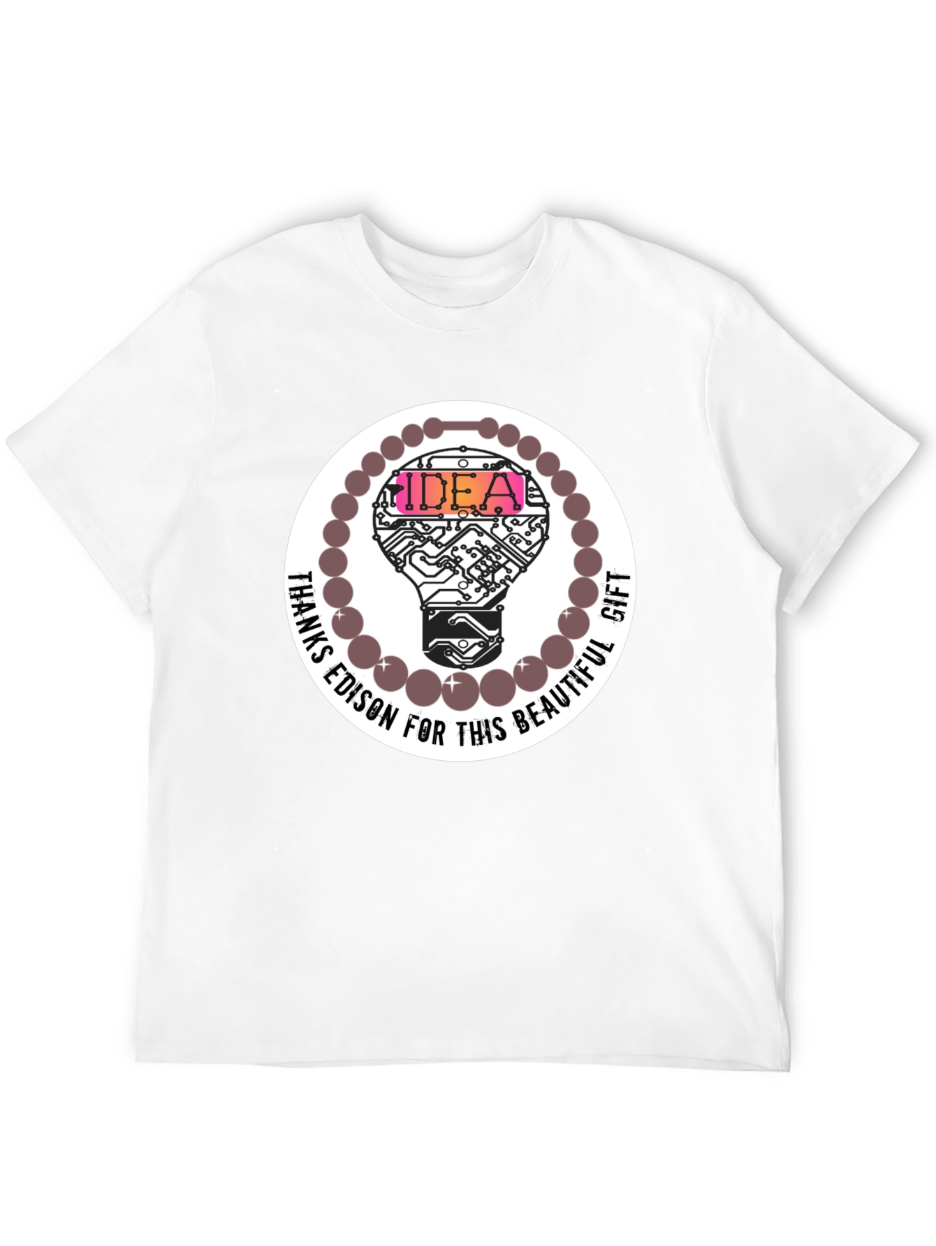 Idea Bulb Graphic Tee - Thanks Edison!