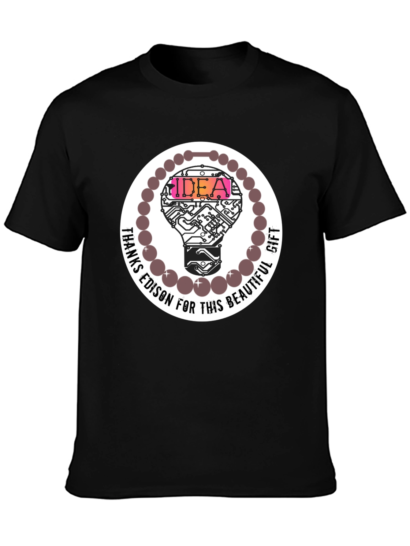 Idea Bulb Graphic Tee - Thanks Edison!