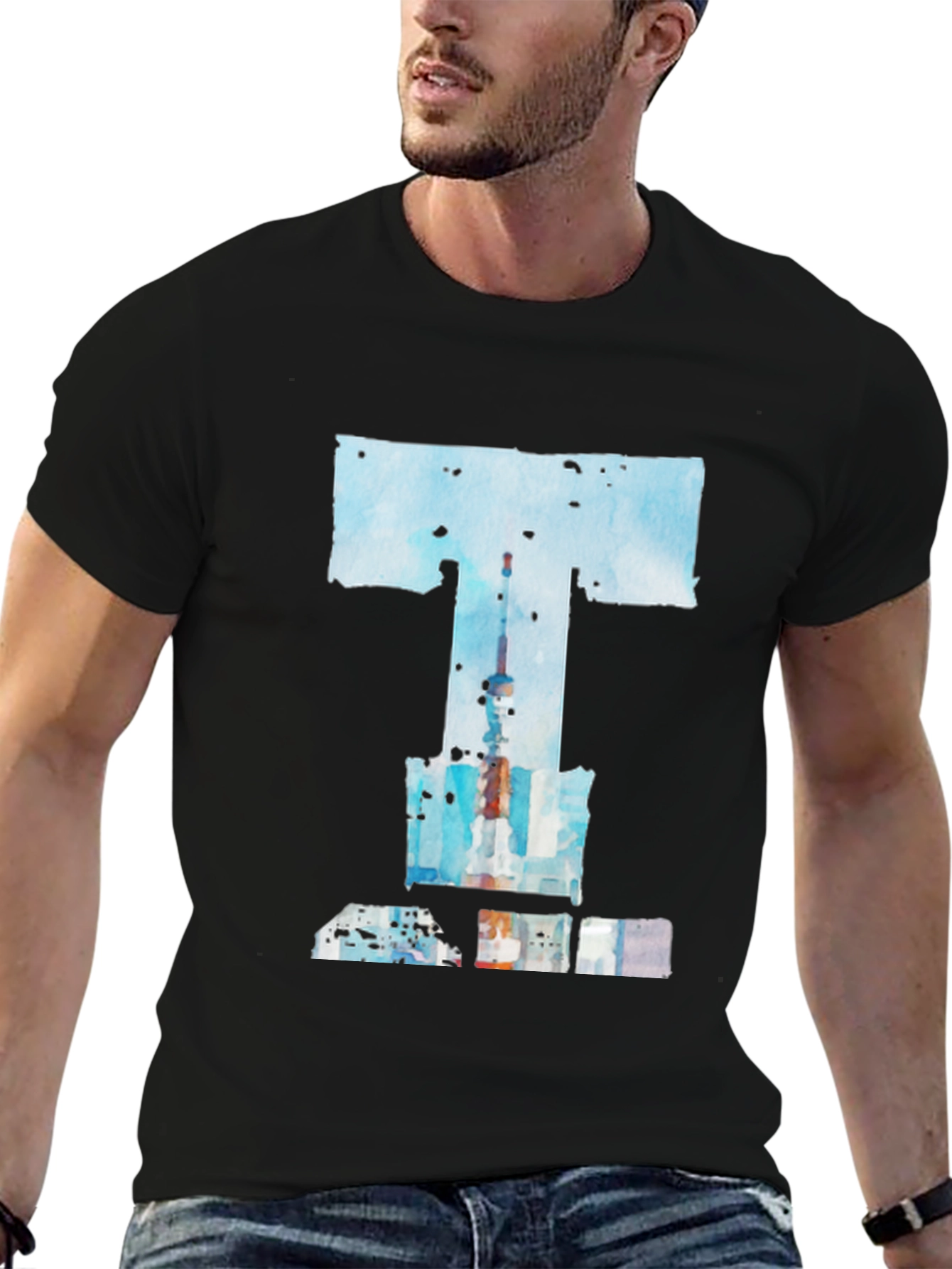 Abstract T-Shirt: Toronto Skyline Art