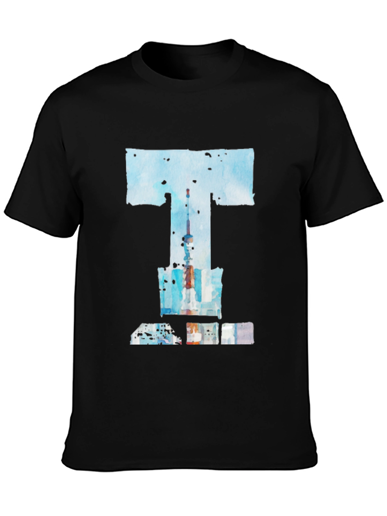 Abstract T-Shirt: Toronto Skyline Art