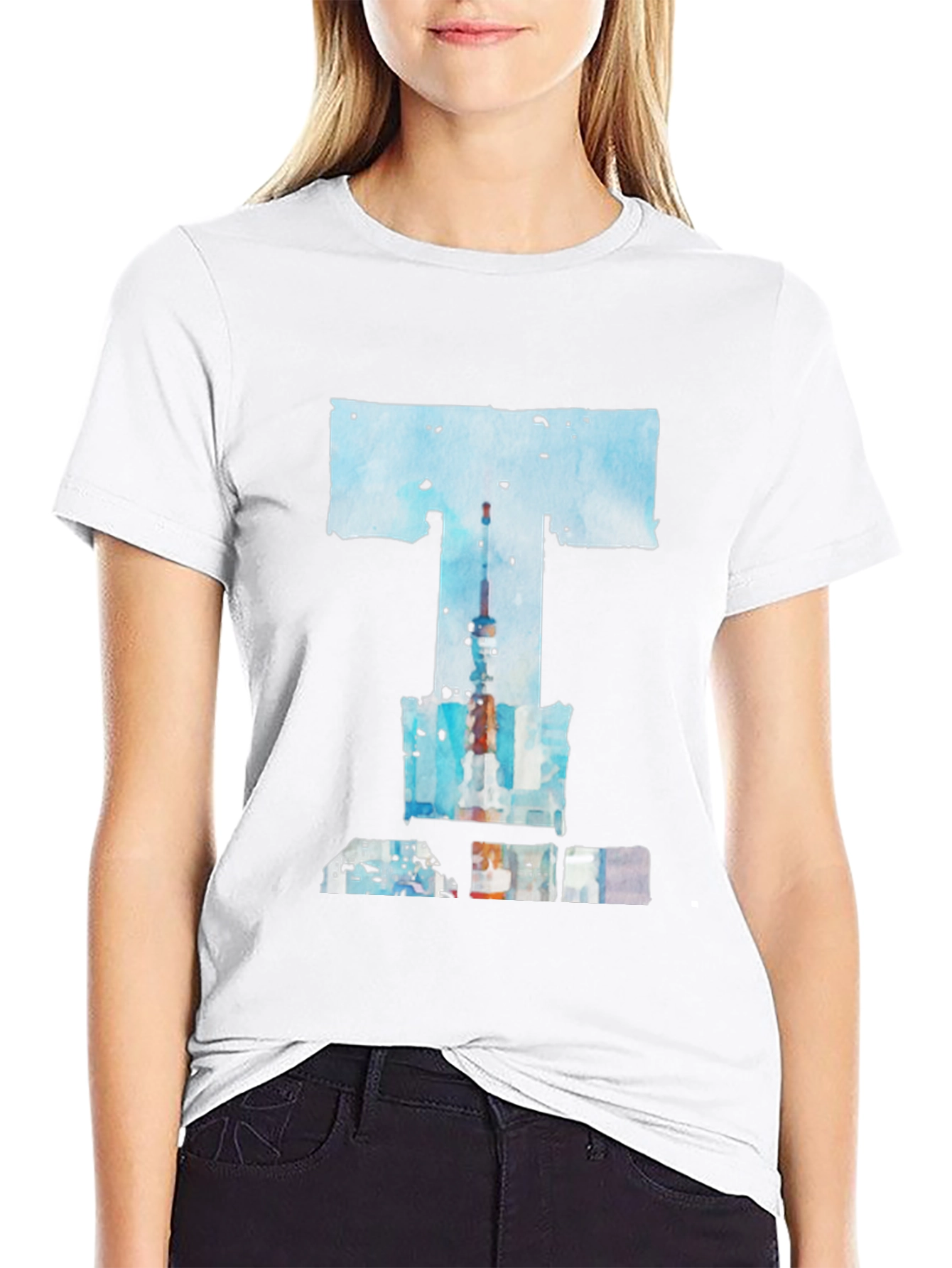 Abstract T-Shirt: Toronto Skyline Art