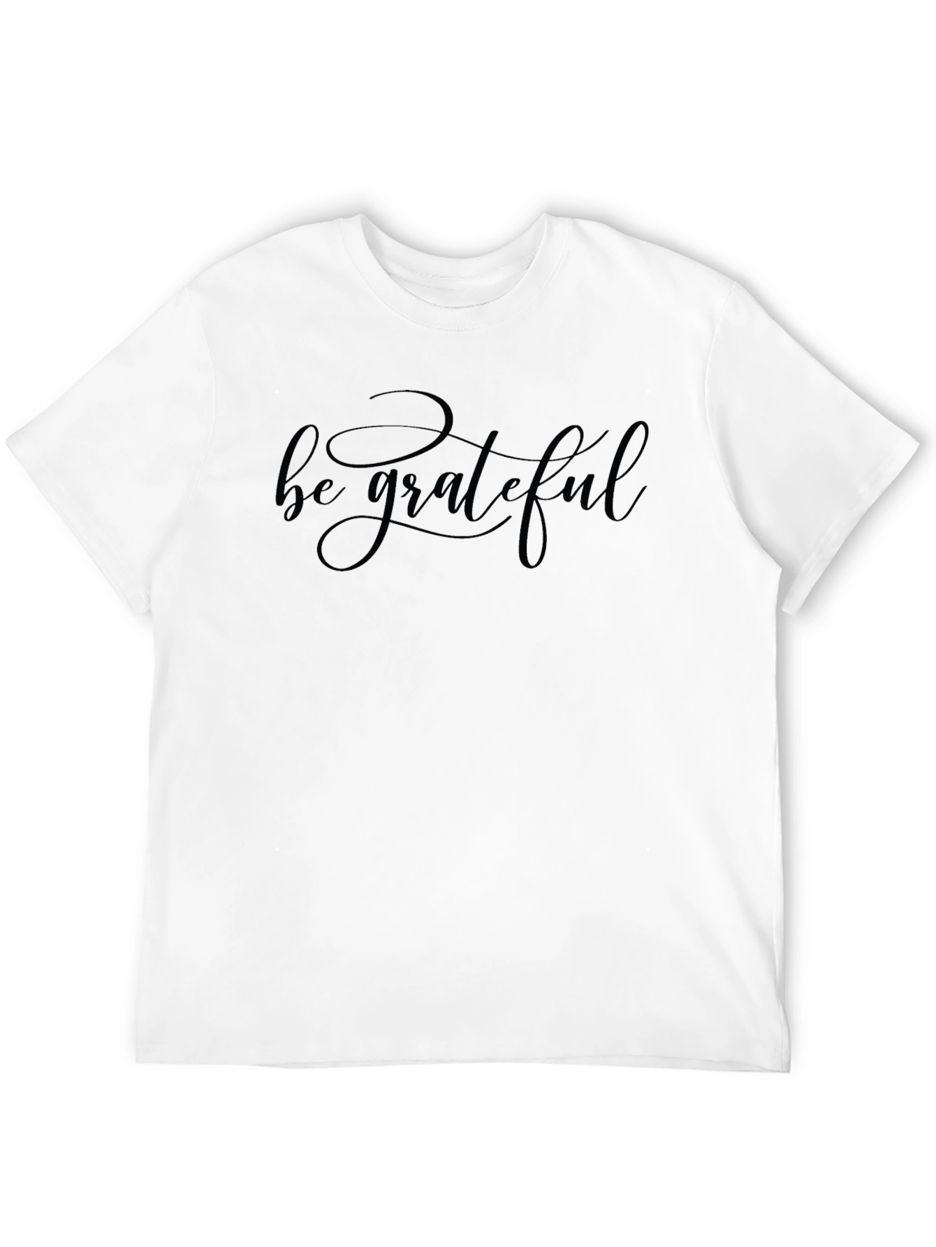 Be Grateful Black T-Shirt - Casual Comfort