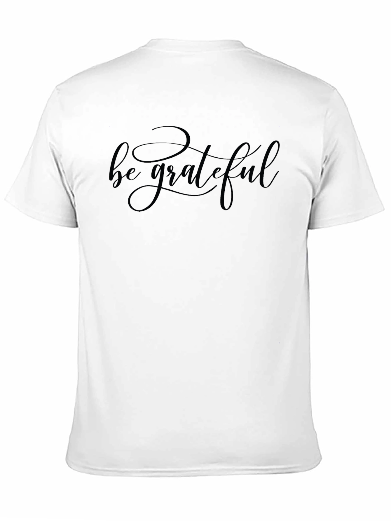 Be Grateful Black T-Shirt - Casual Comfort