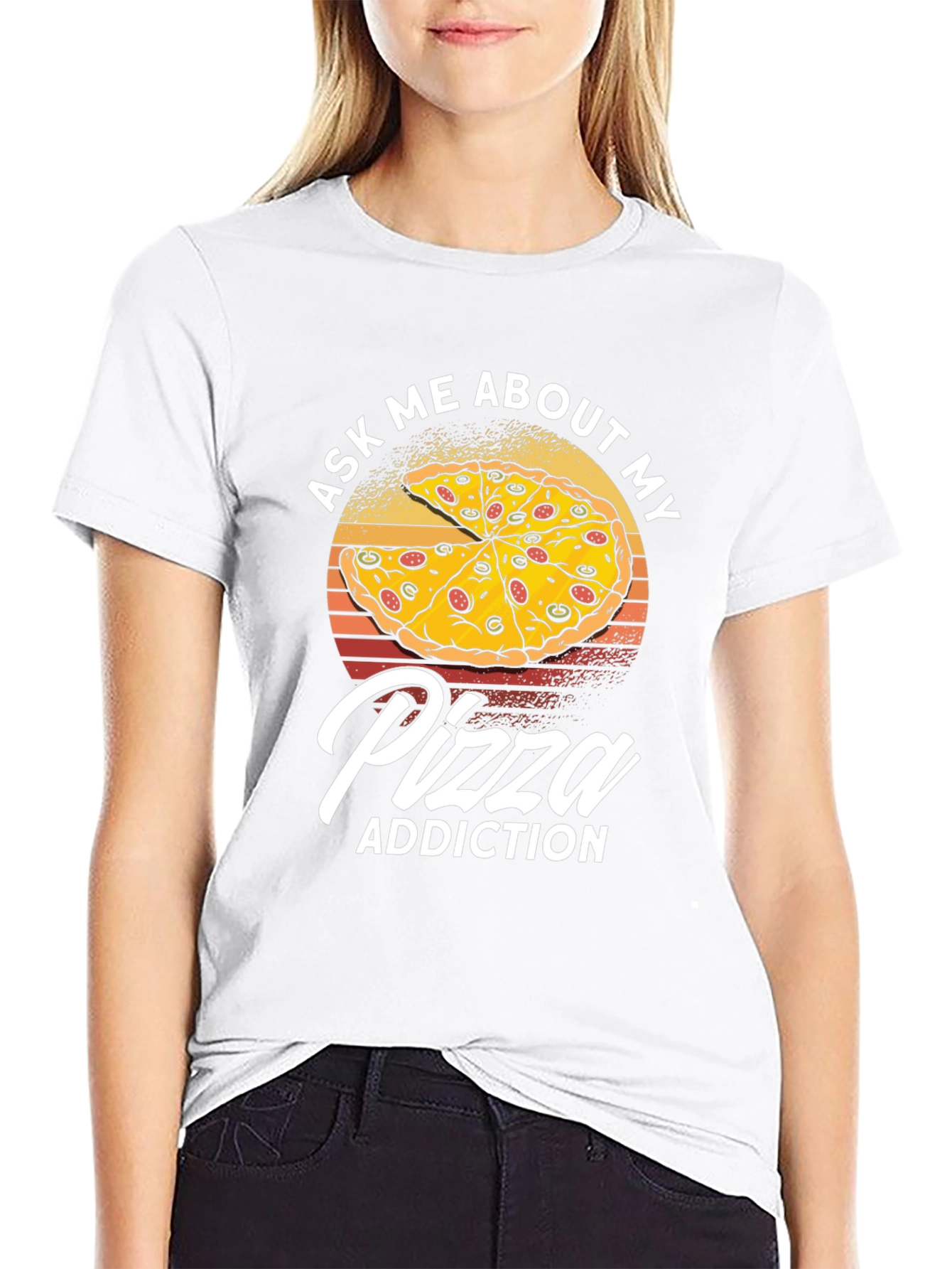 Pizza Addiction Graphic T-Shirt