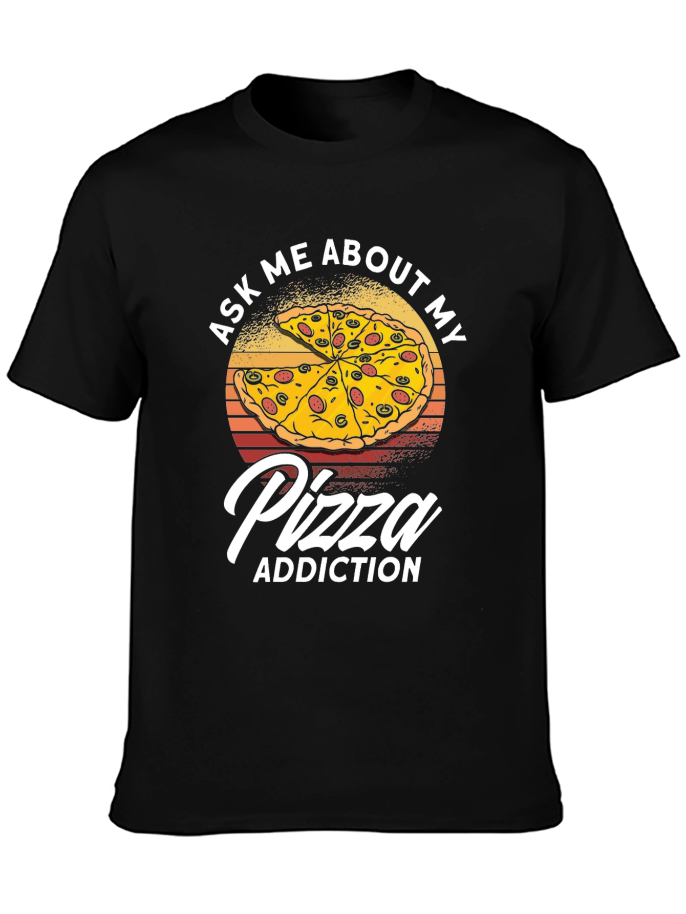 Pizza Addiction Graphic T-Shirt