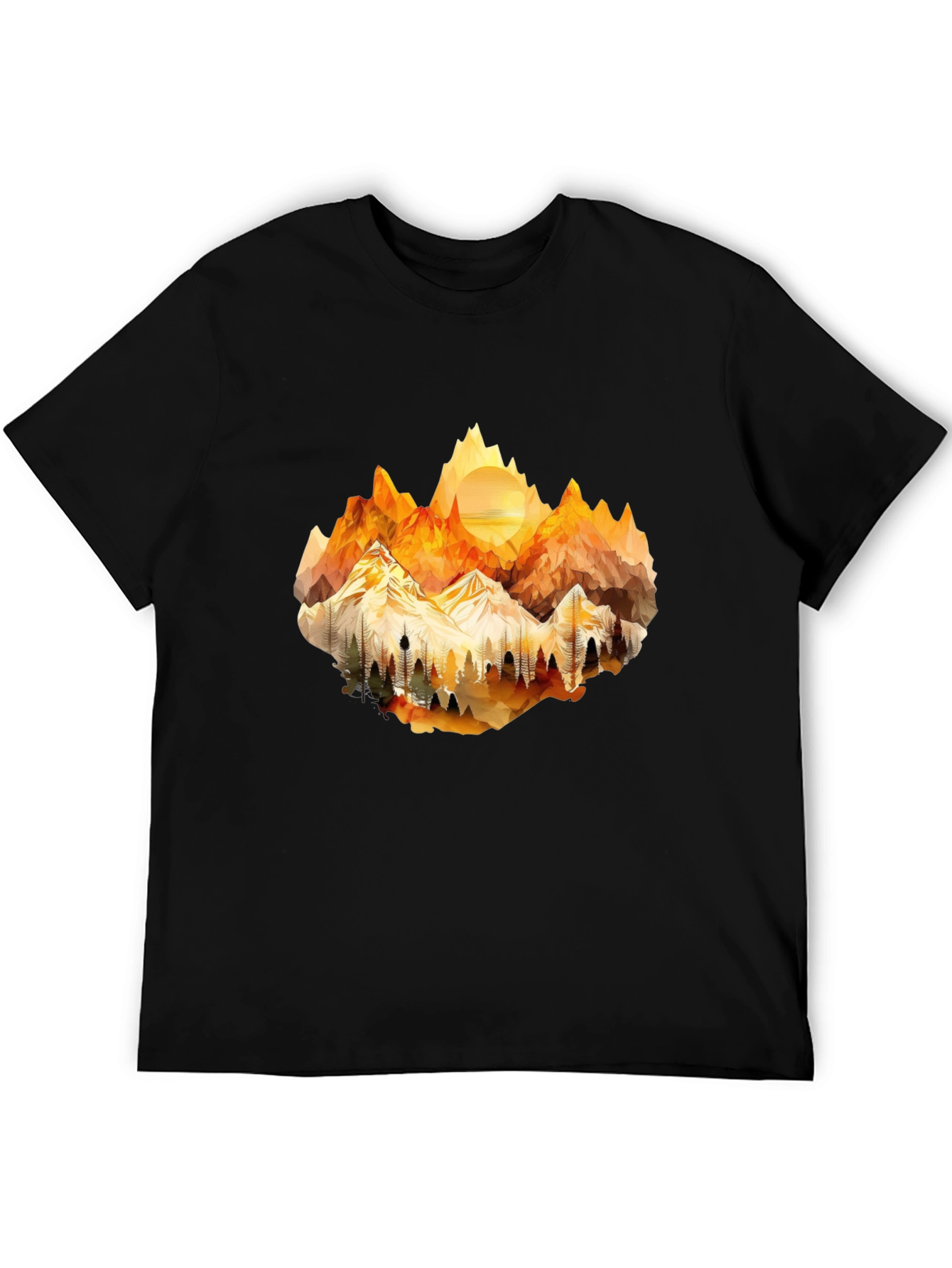 Geometric Mountainscape Tee