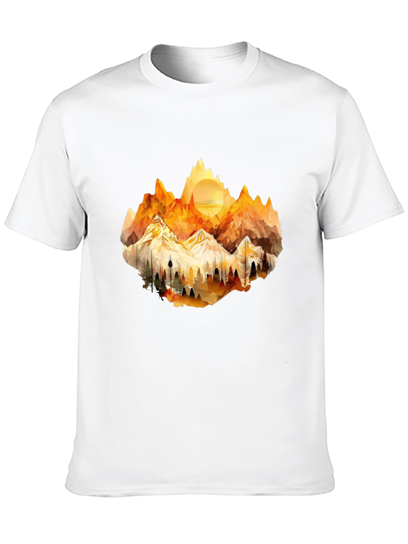 Geometric Mountainscape Tee