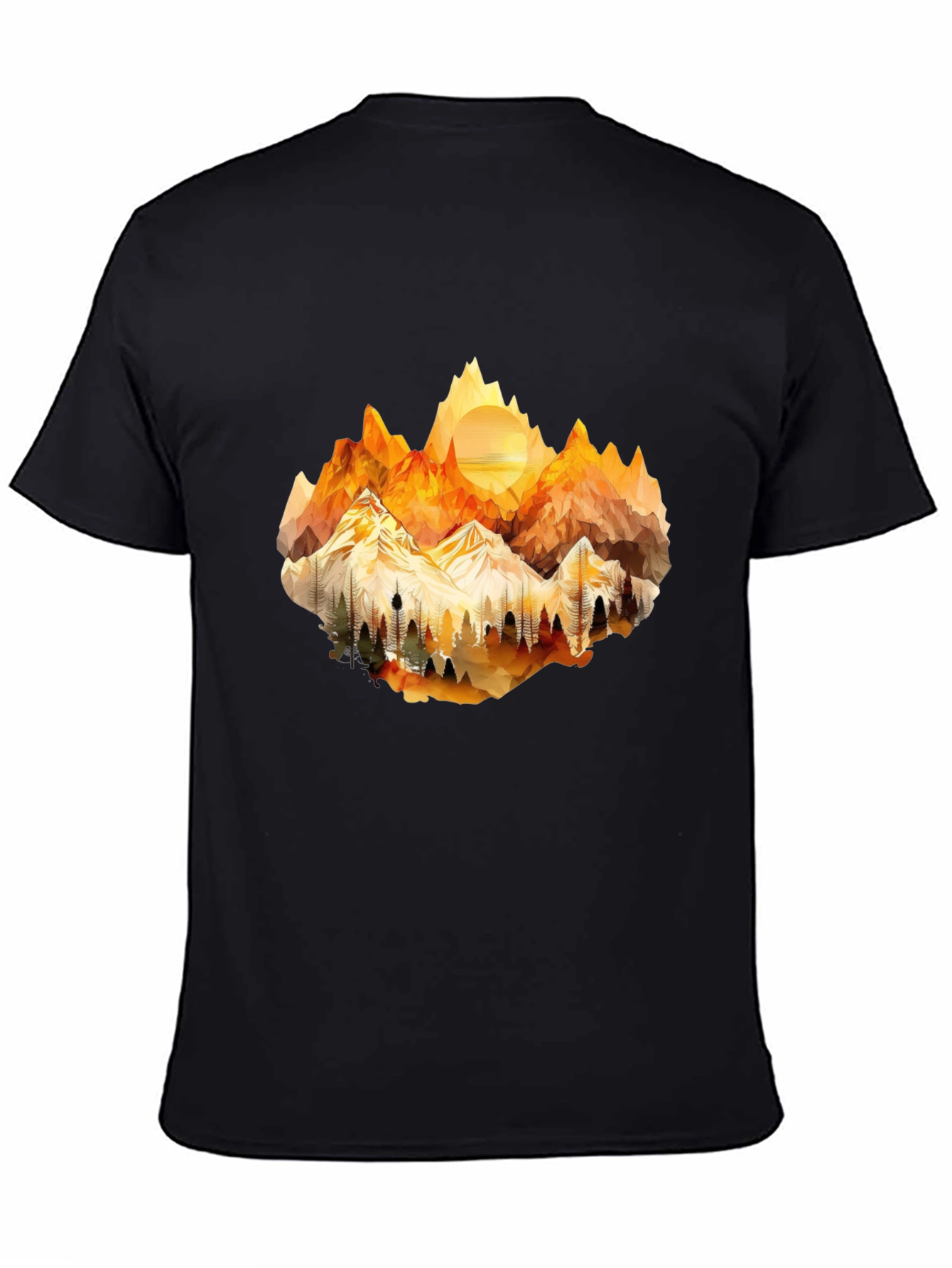 Geometric Mountainscape Tee