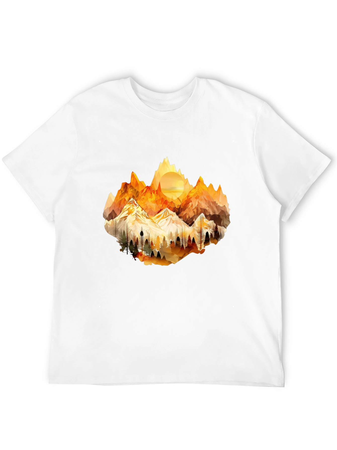 Geometric Mountainscape Tee