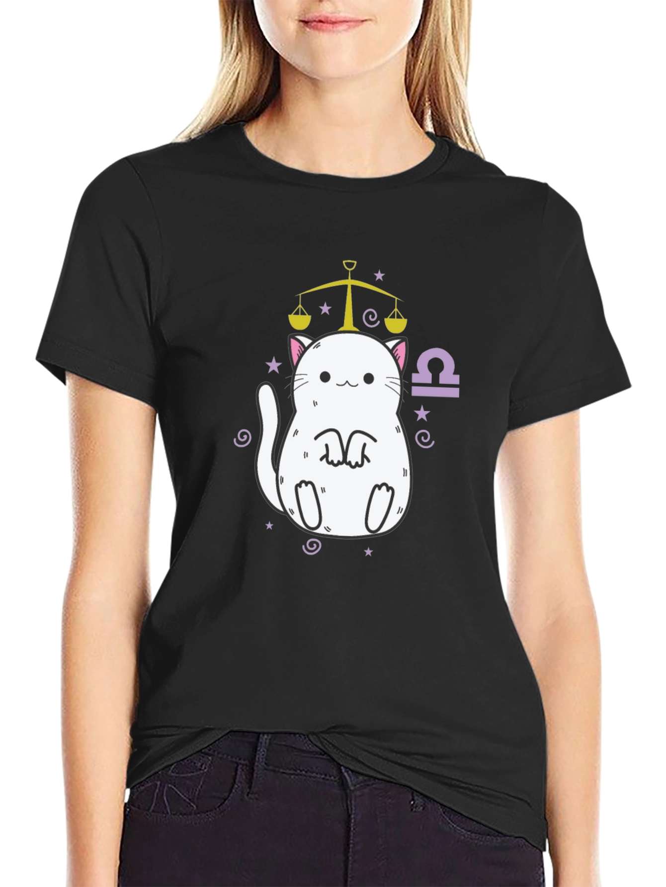 Libra Cat T-Shirt - Zodiac Sign Tee