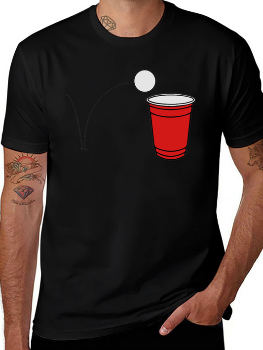 Beer Pong Graphic Tee - Party Ready!
