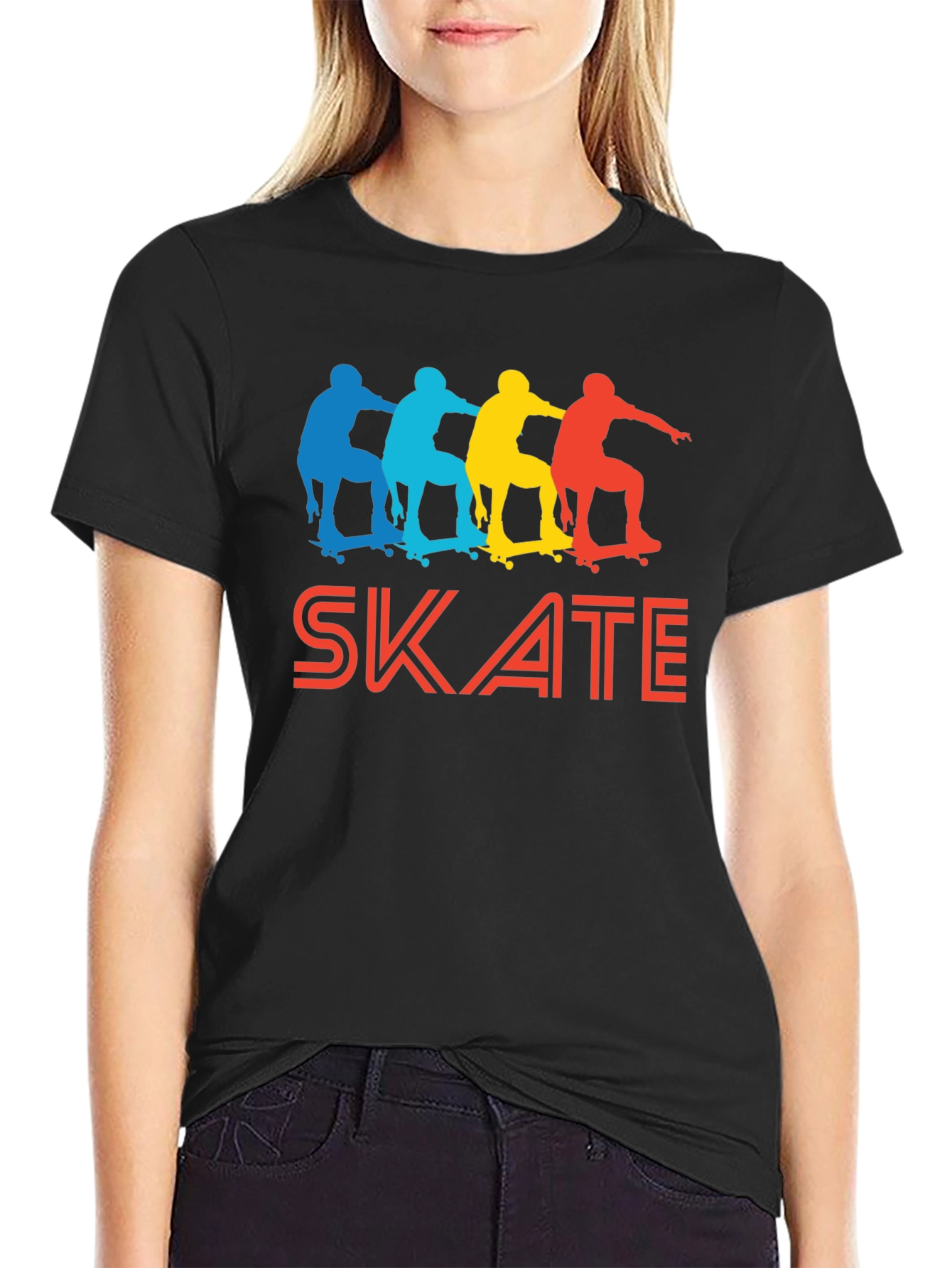 Retro Skate T-Shirt - Skateboarder Apparel