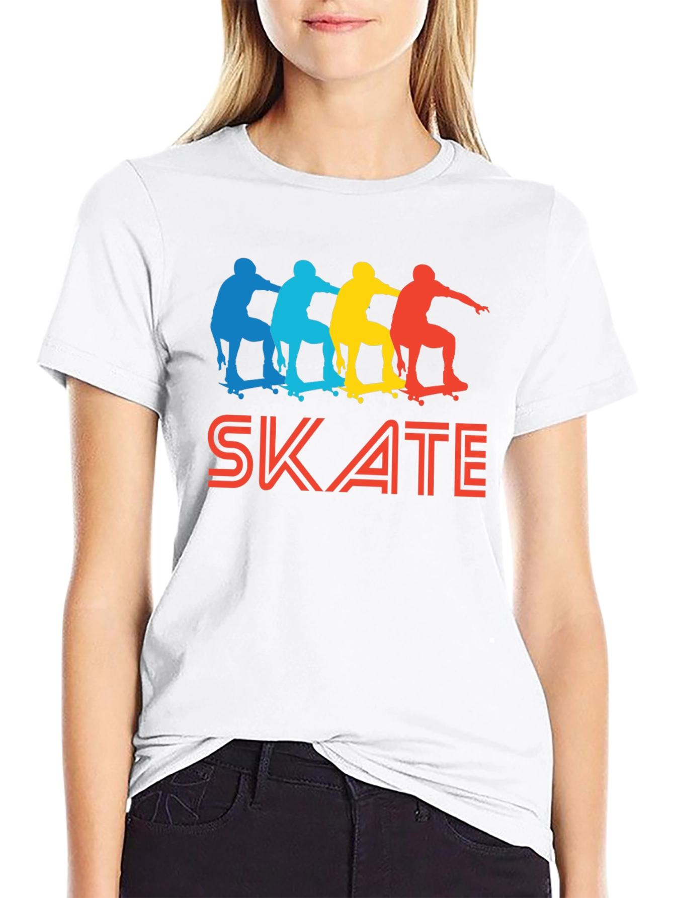 Retro Skate T-Shirt - Skateboarder Apparel
