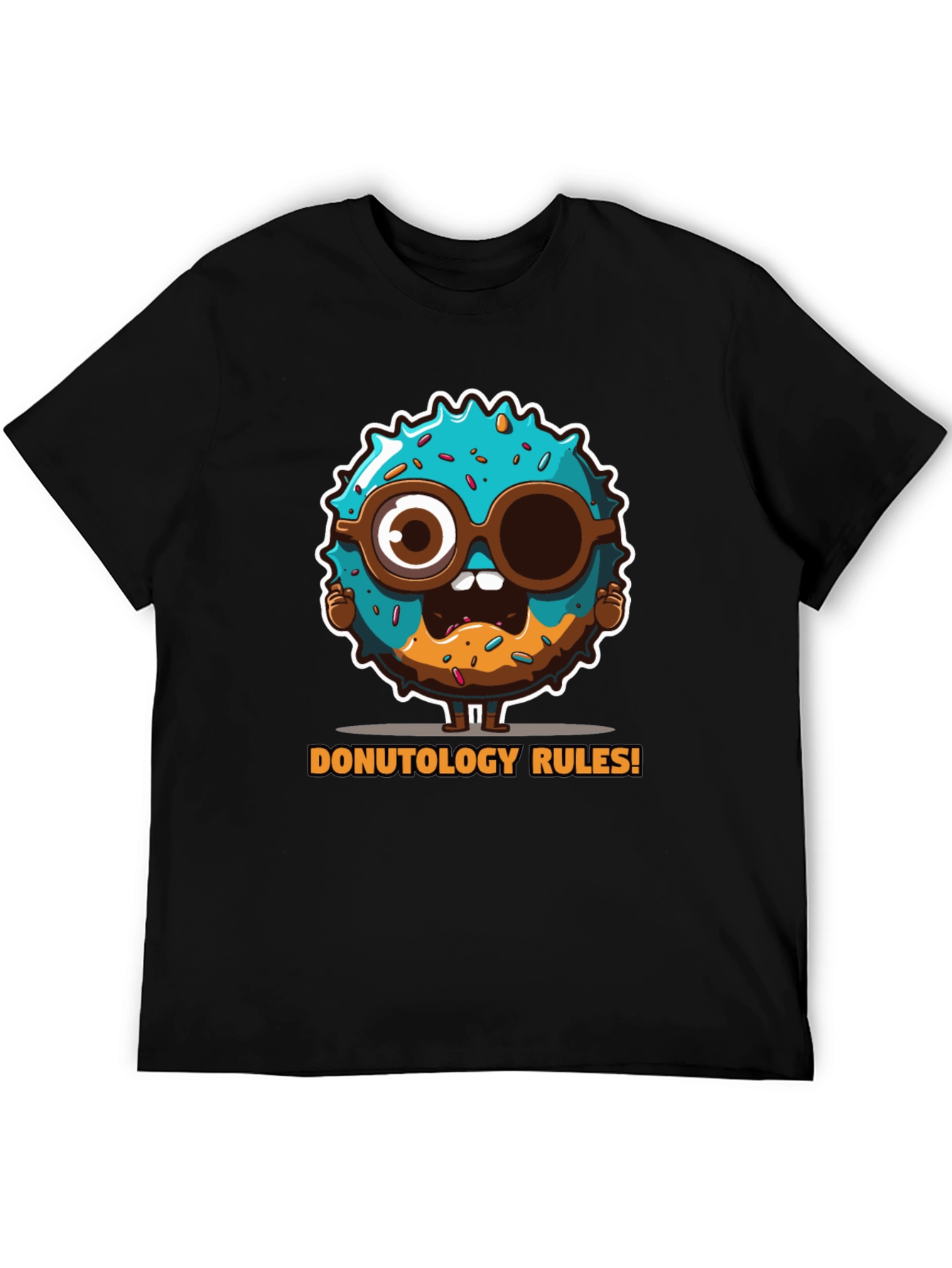 Donutology Rules Funny Graphic Tee