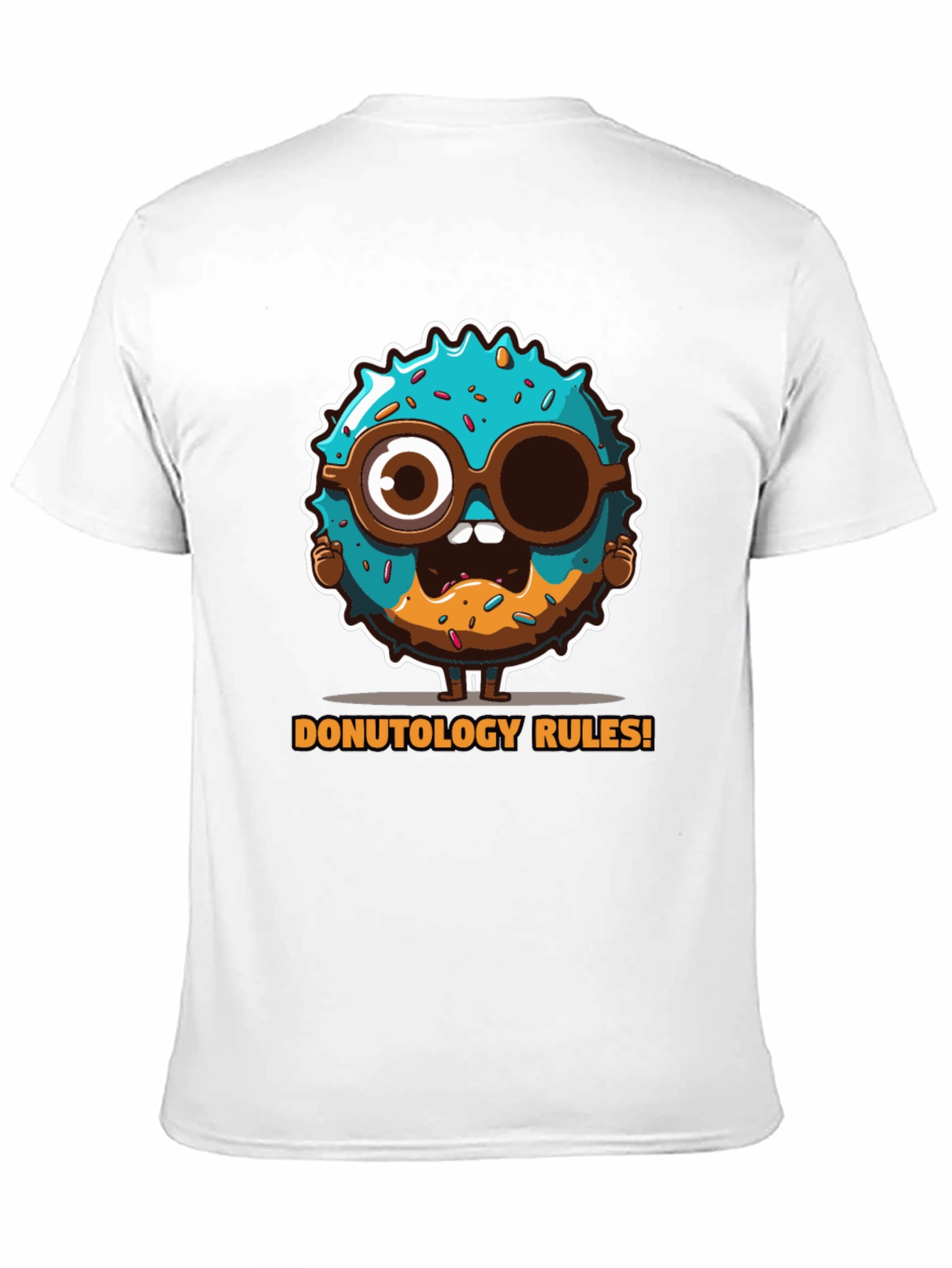 Donutology Rules Funny Graphic Tee