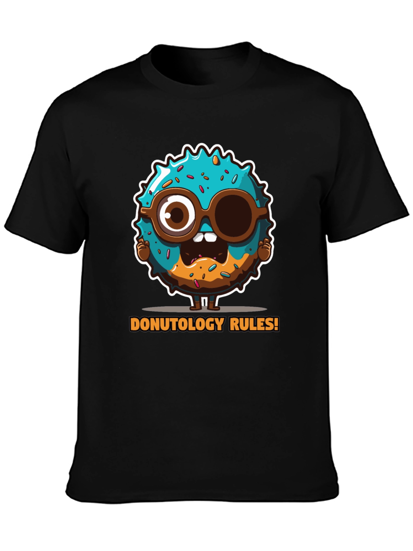 Donutology Rules Funny Graphic Tee