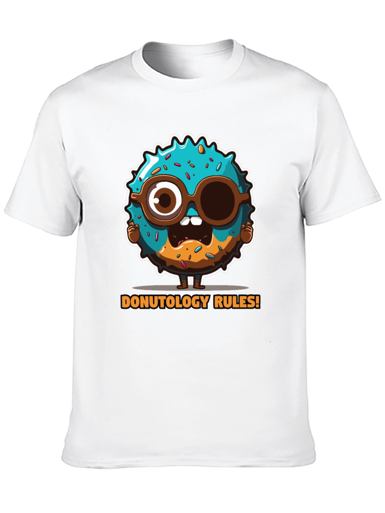 Donutology Rules Funny Graphic Tee