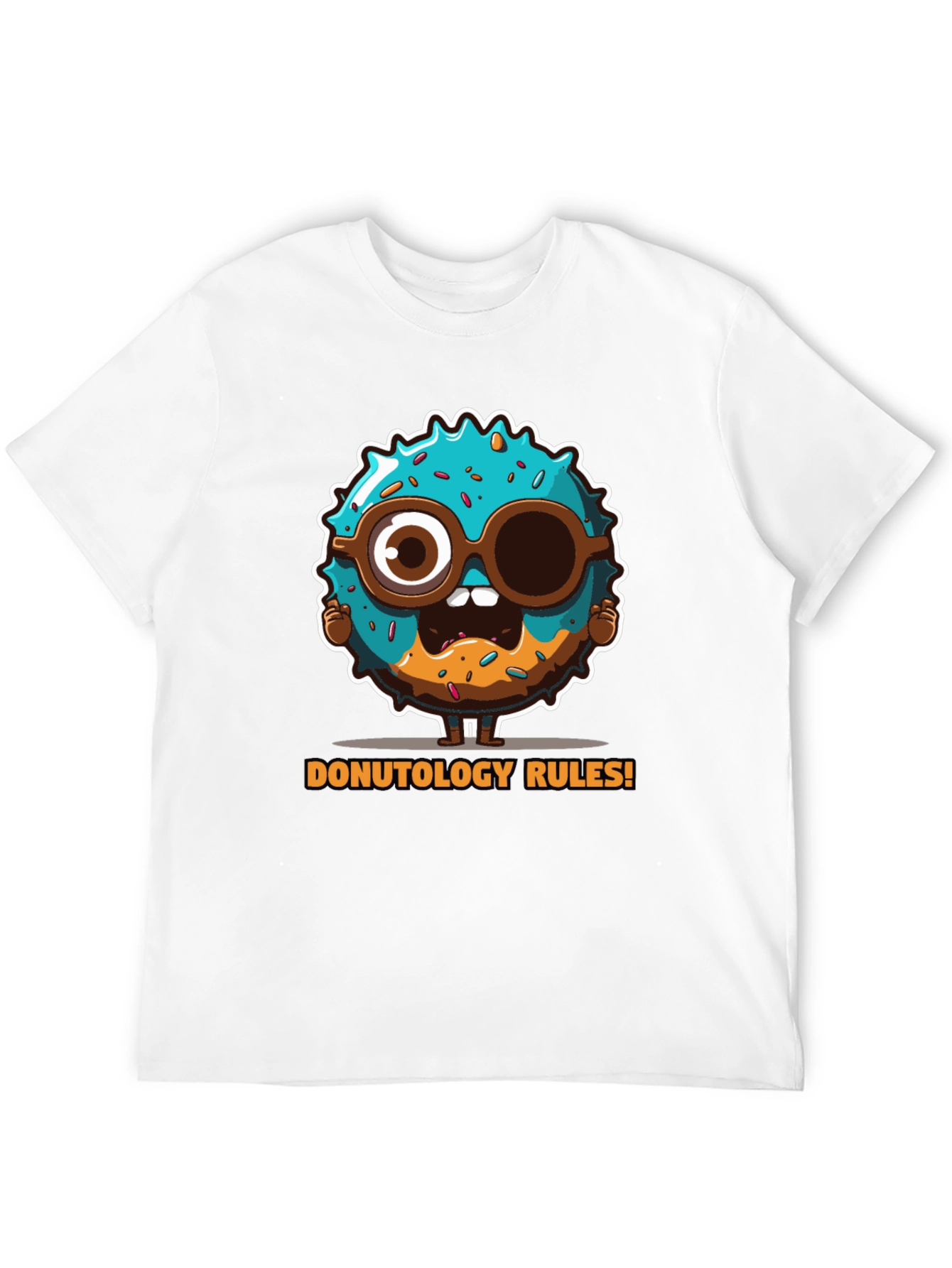 Donutology Rules Funny Graphic Tee
