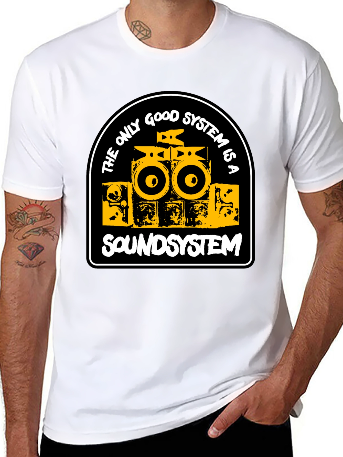 Sound System Graphic T-Shirt - Music Lover Tee