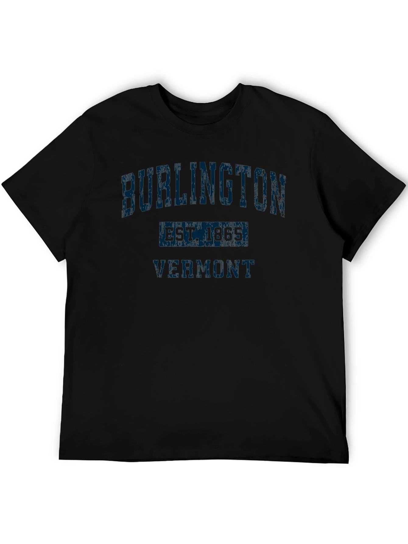 Burlington Vermont Black T-Shirt