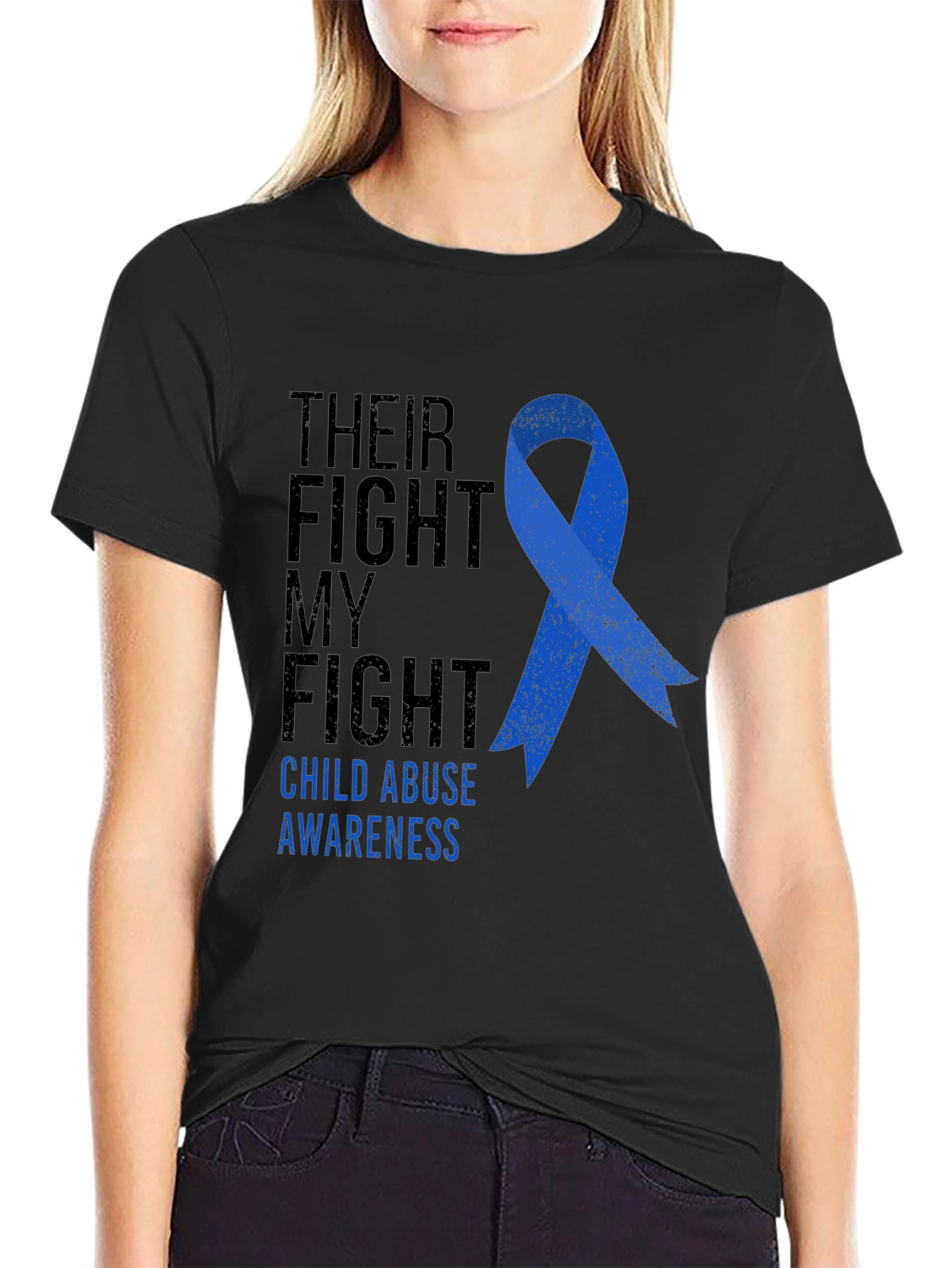 Child Abuse Awareness Ribbon T-Shirt