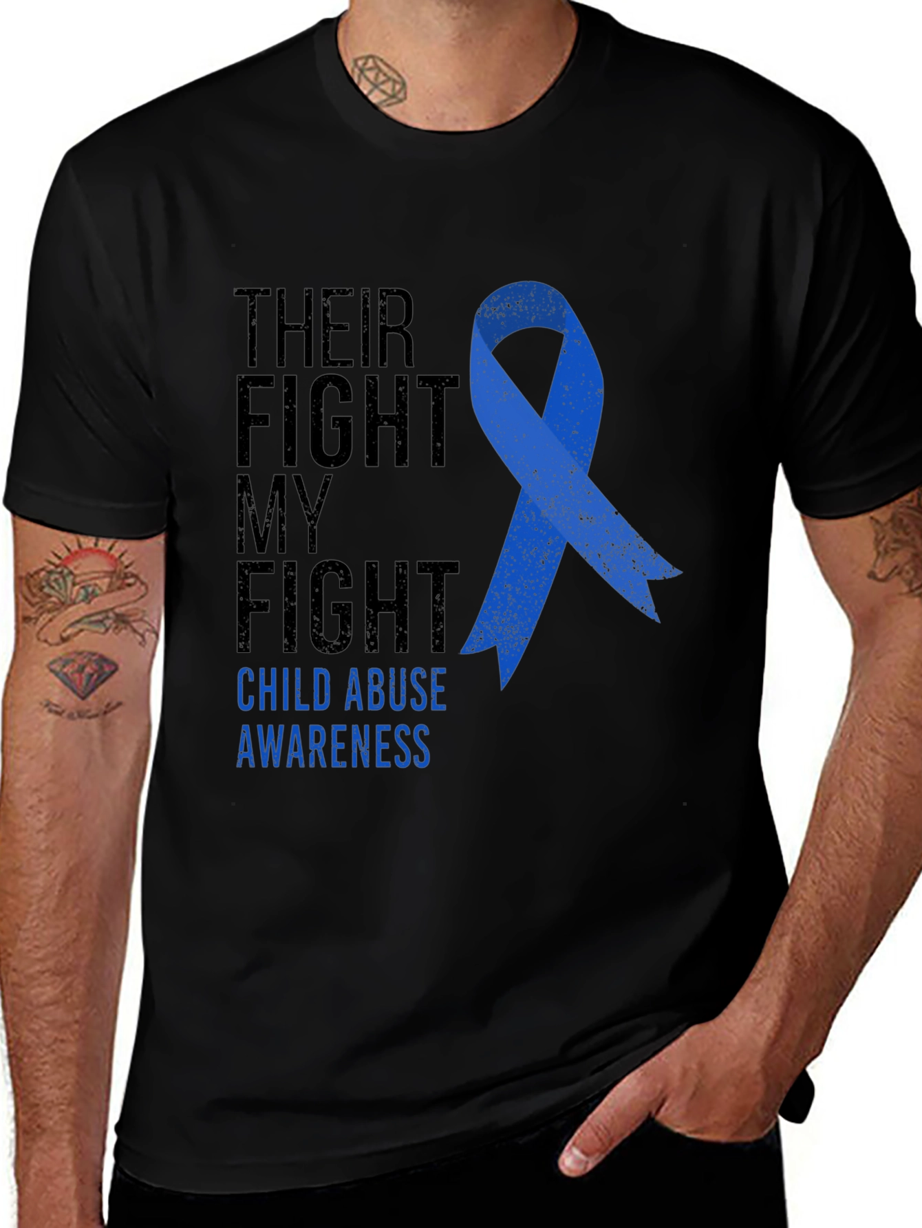 Child Abuse Awareness Ribbon T-Shirt