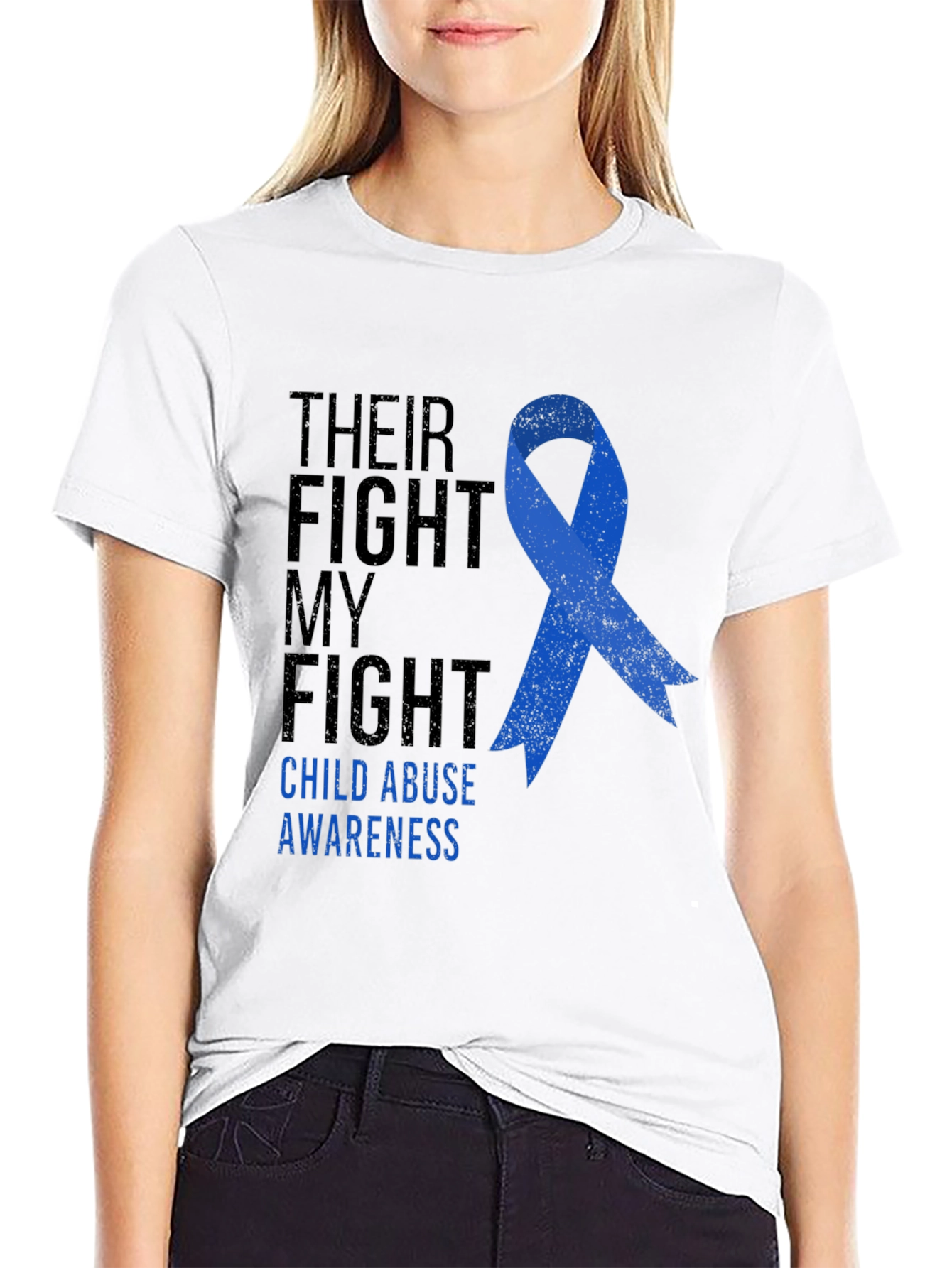Child Abuse Awareness Ribbon T-Shirt