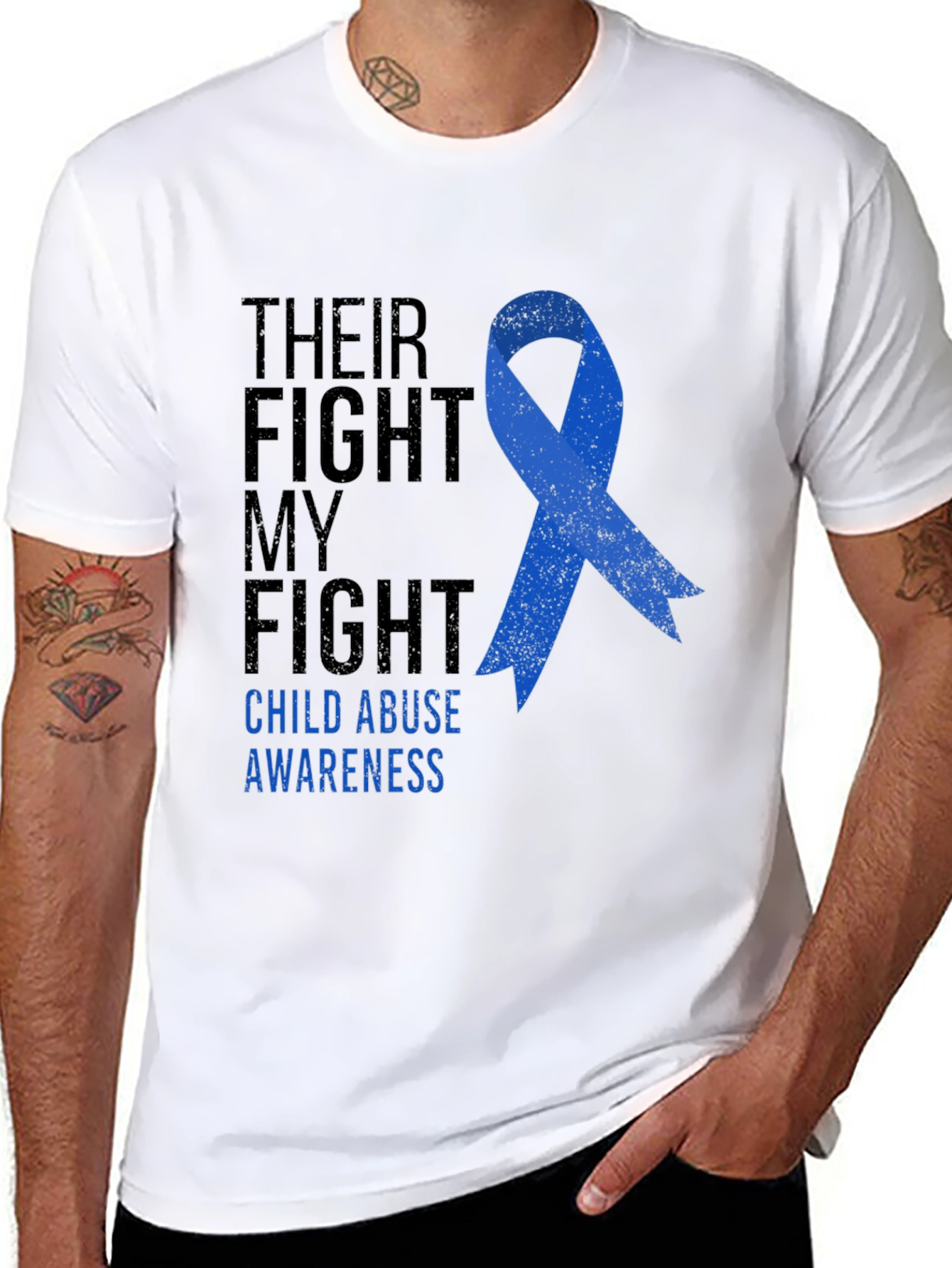 Child Abuse Awareness Ribbon T-Shirt