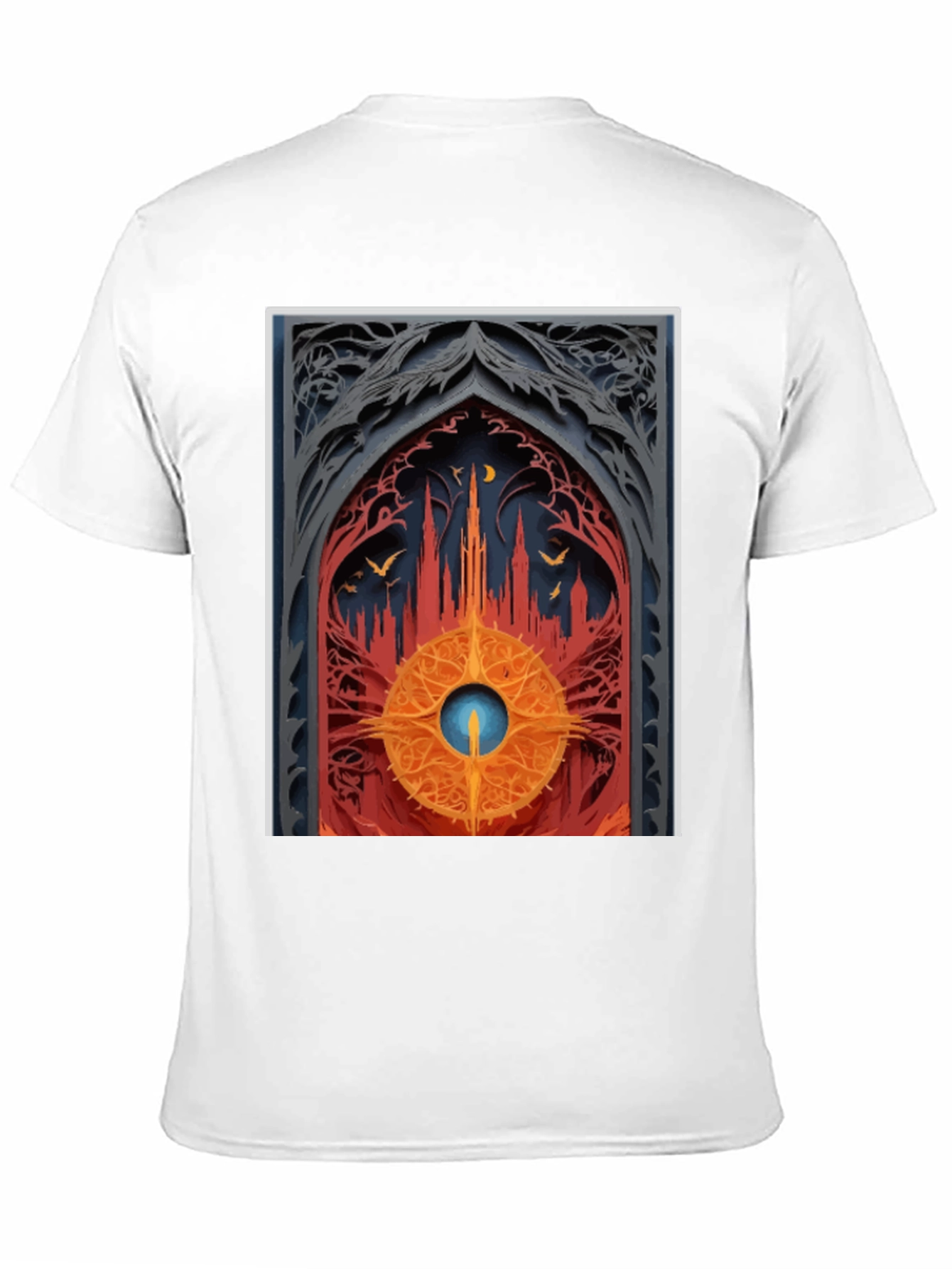 Gothic Archway Graphic Tee - Unique Artistic Design