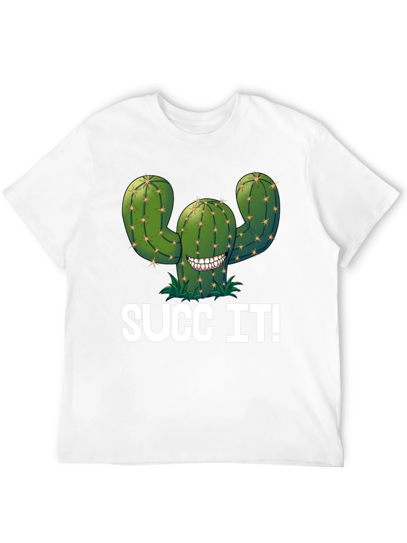 Succ It! Cactus Graphic T-Shirt - Novelty Tee