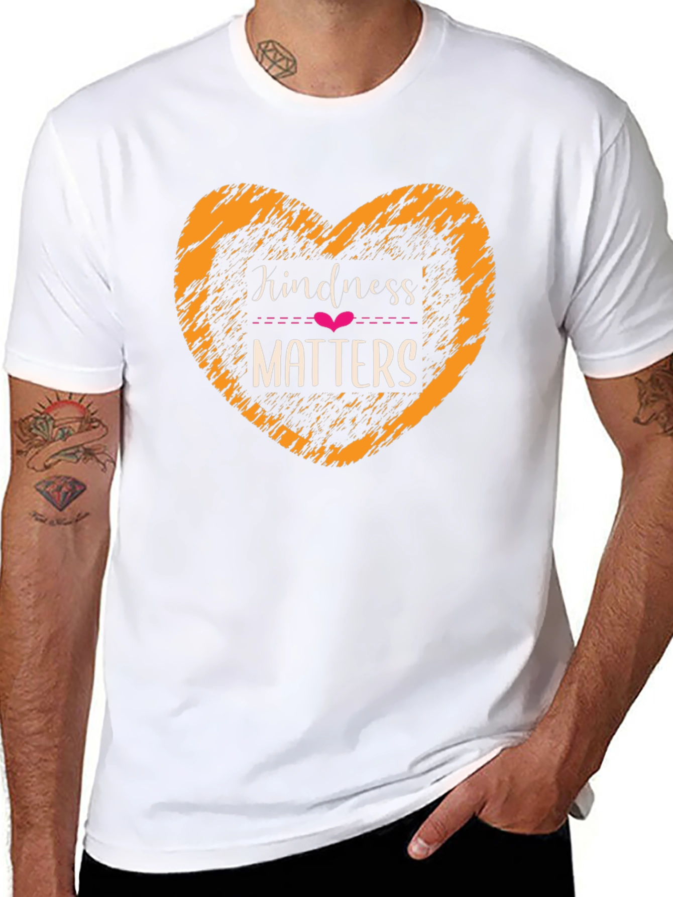 Kindness Matters Black Graphic T-Shirt