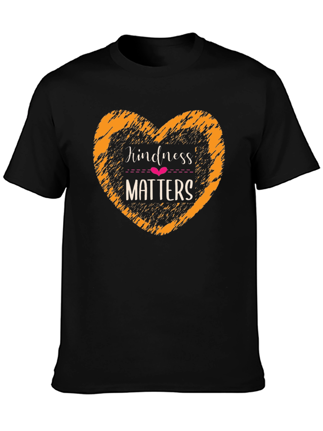 Kindness Matters Black Graphic T-Shirt